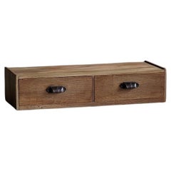 Japanese Antique Low Drawer Box, Taisho Era (1912-1926), Wabi Sabi