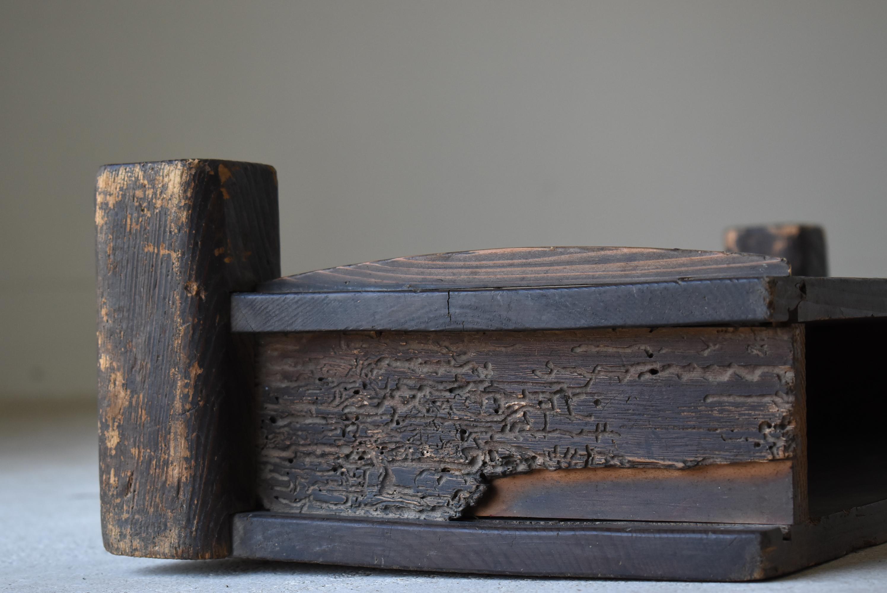 Japanese Antique Low Table 1860s-1900s / Exhibition Table Mingei Wabi-Sabi 6