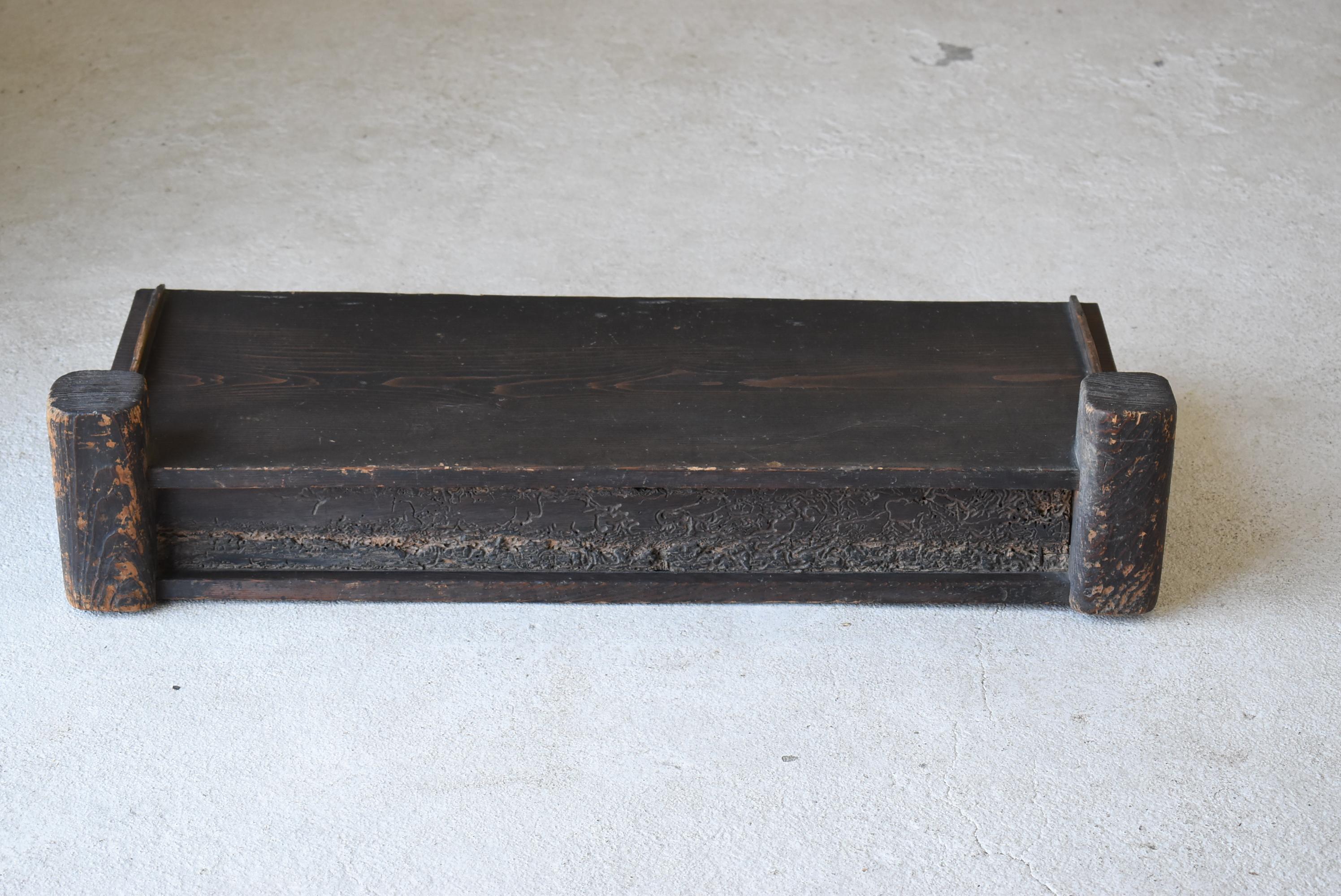 Meiji Japanese Antique Low Table 1860s-1900s / Exhibition Table Mingei Wabi-Sabi