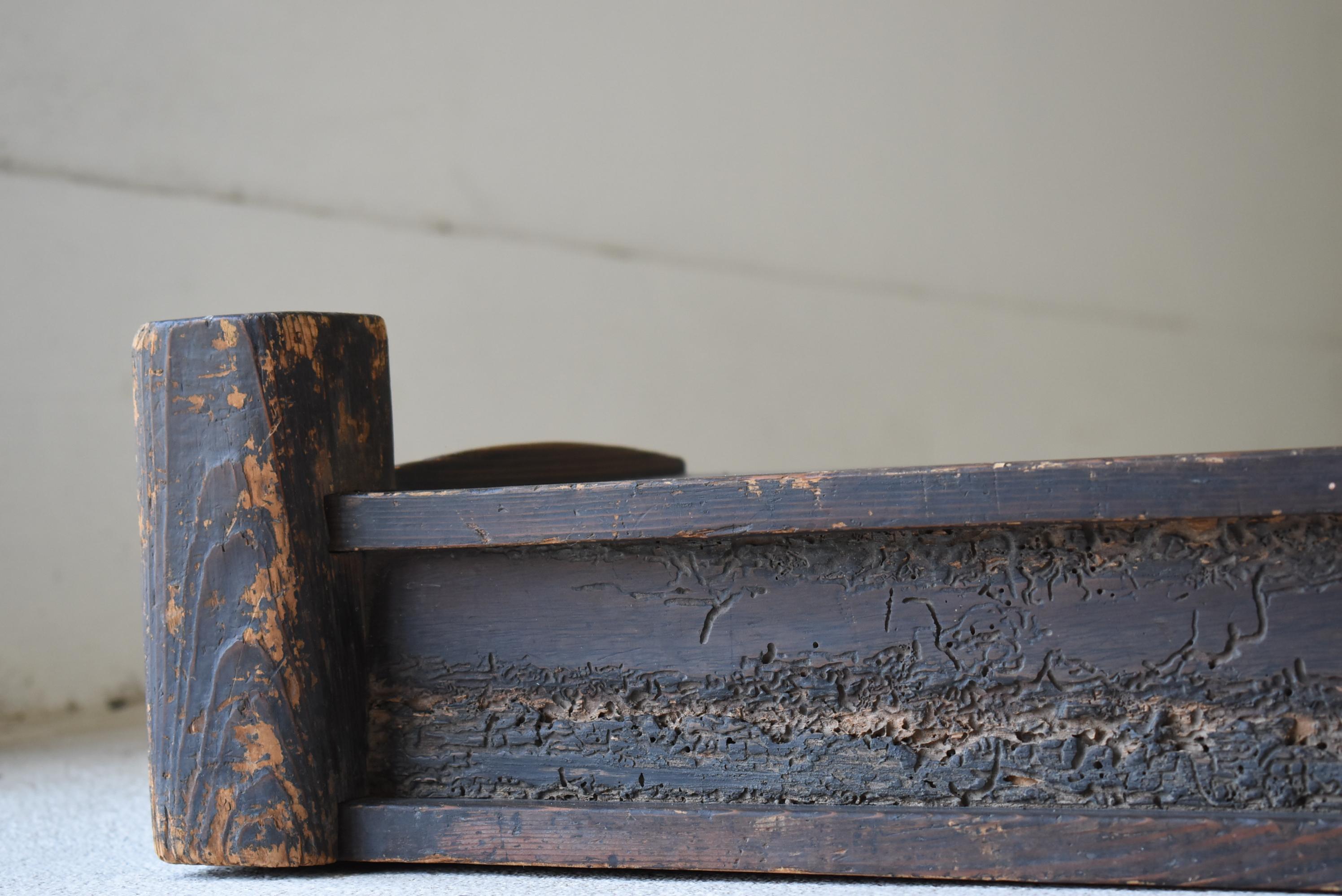 Cedar Japanese Antique Low Table 1860s-1900s / Exhibition Table Mingei Wabi-Sabi