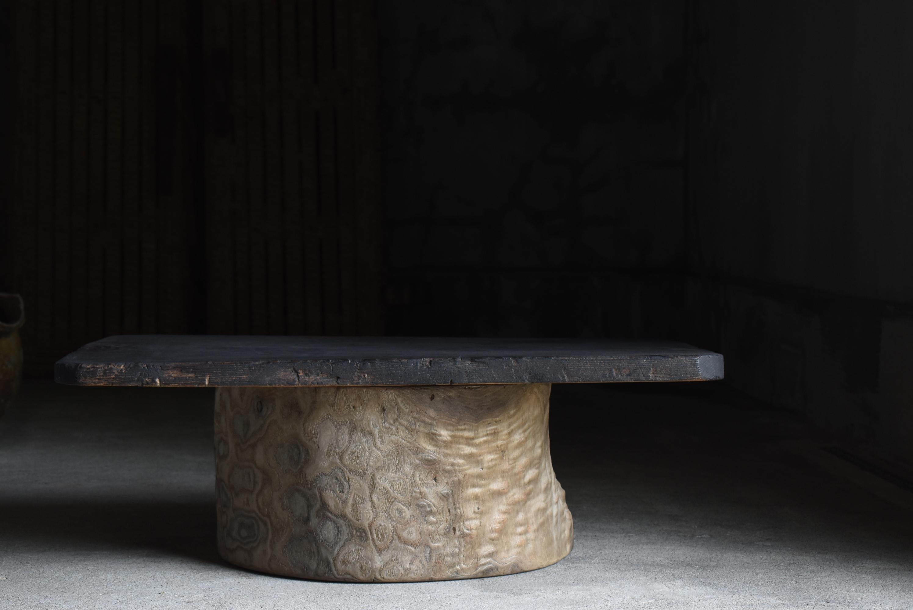 Japanese Antique Low Table 1860s-1900s / Mingei Wabi Sabi Coffee Table 8
