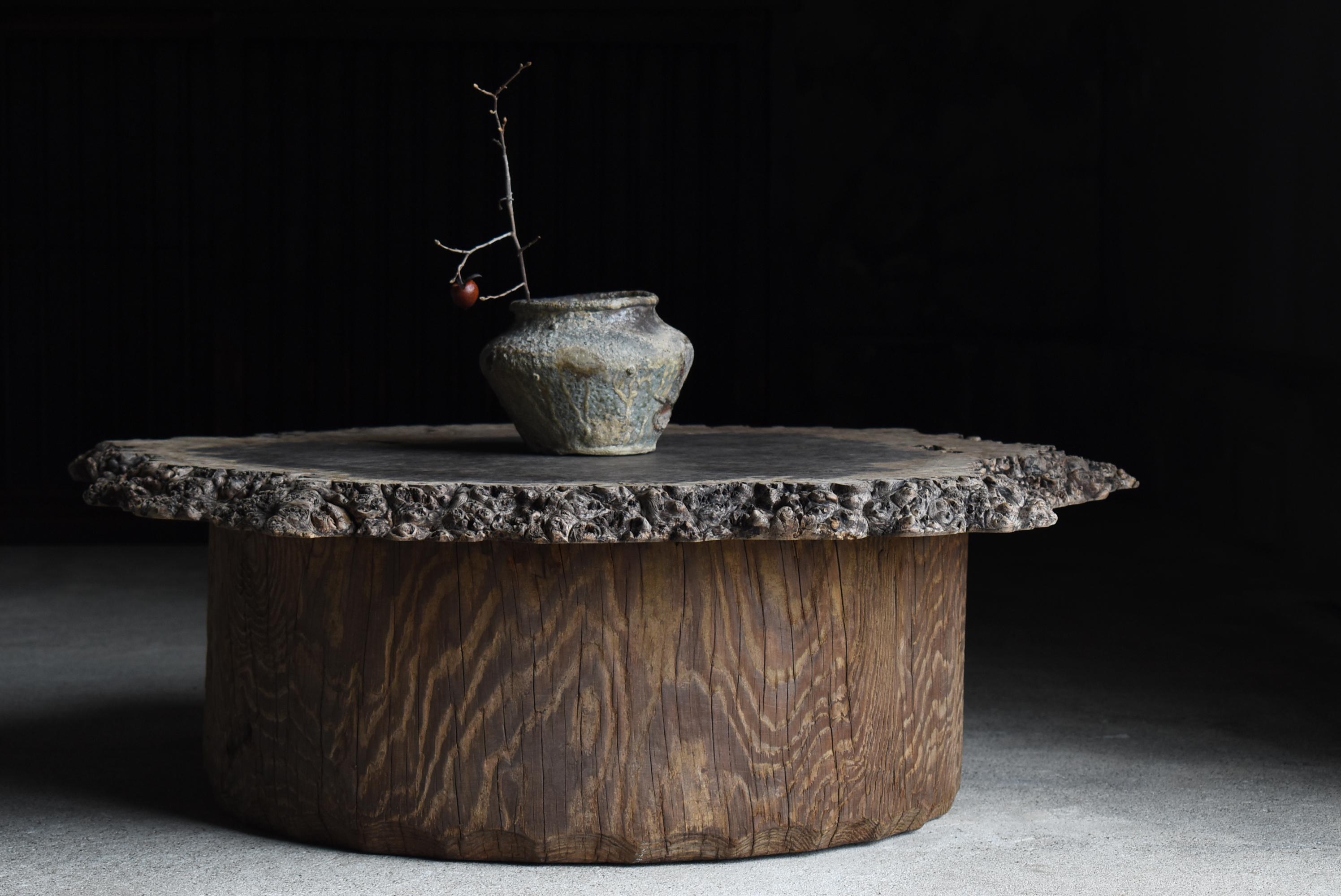 Japanese Antique Low Table 1860s-1900s / Primitive Sofa Table Wabi Sabi 12