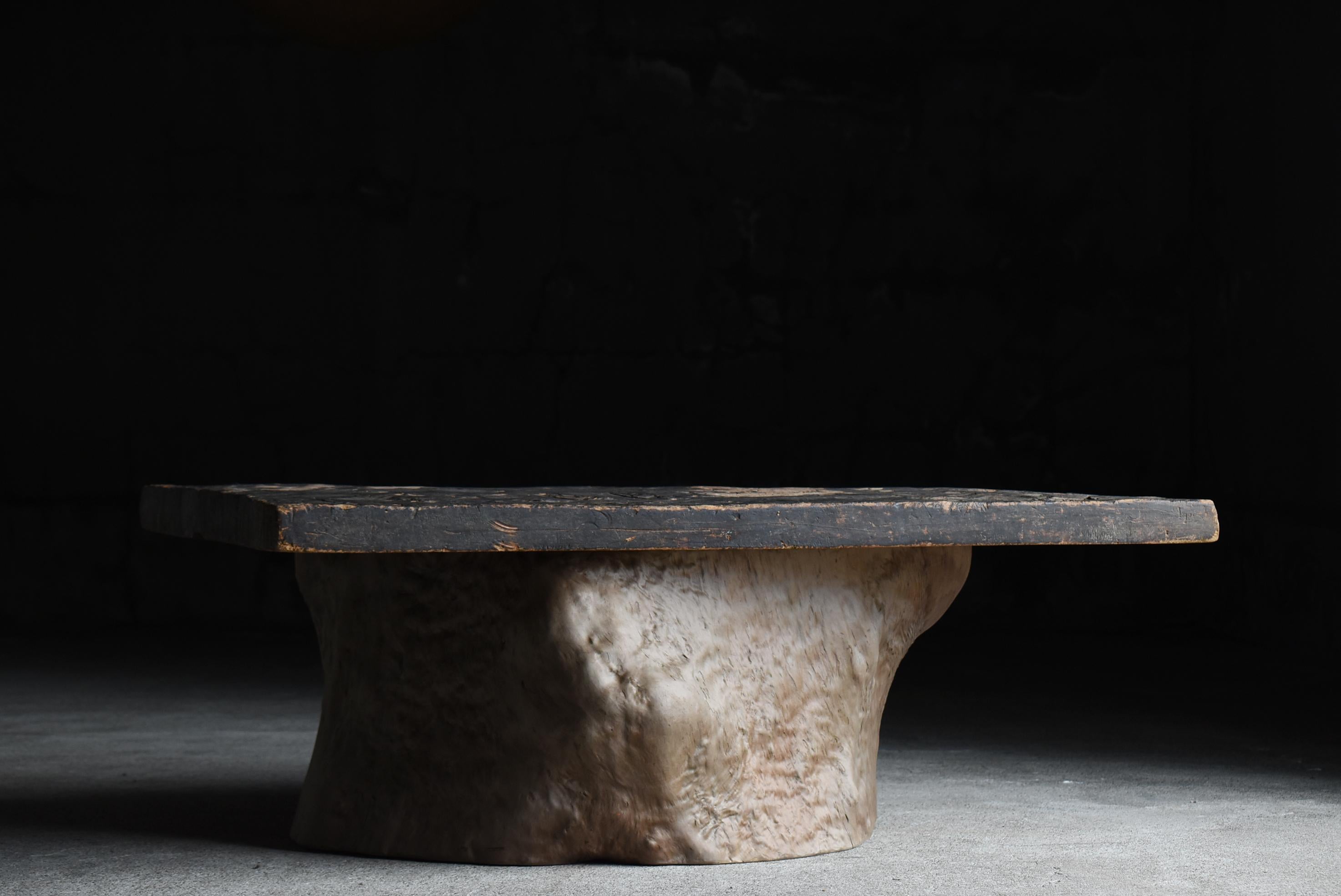 Japonais Table basse ancienne japonaise 1860s-1900s / Side Table Sofa Table Wabisabi