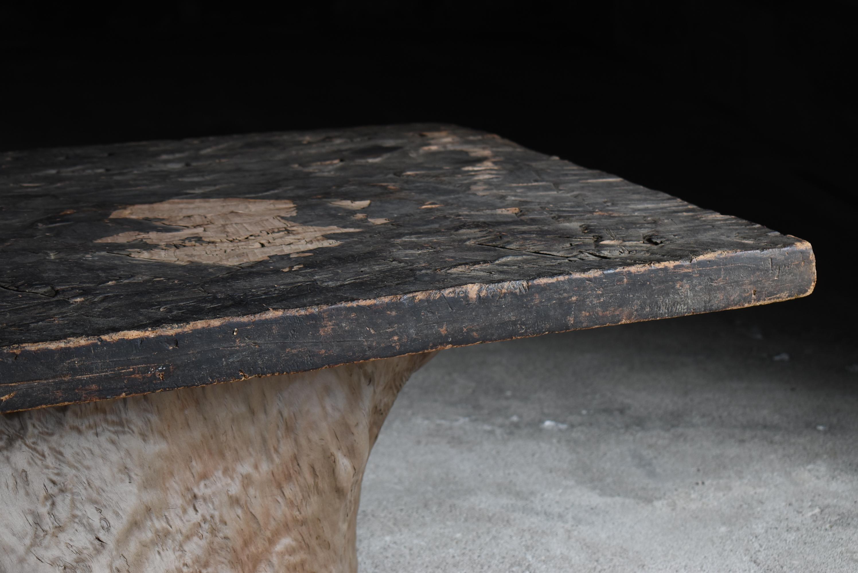 Table basse ancienne japonaise 1860s-1900s / Side Table Sofa Table Wabisabi Bon état à Chōsei District Nagara, JP