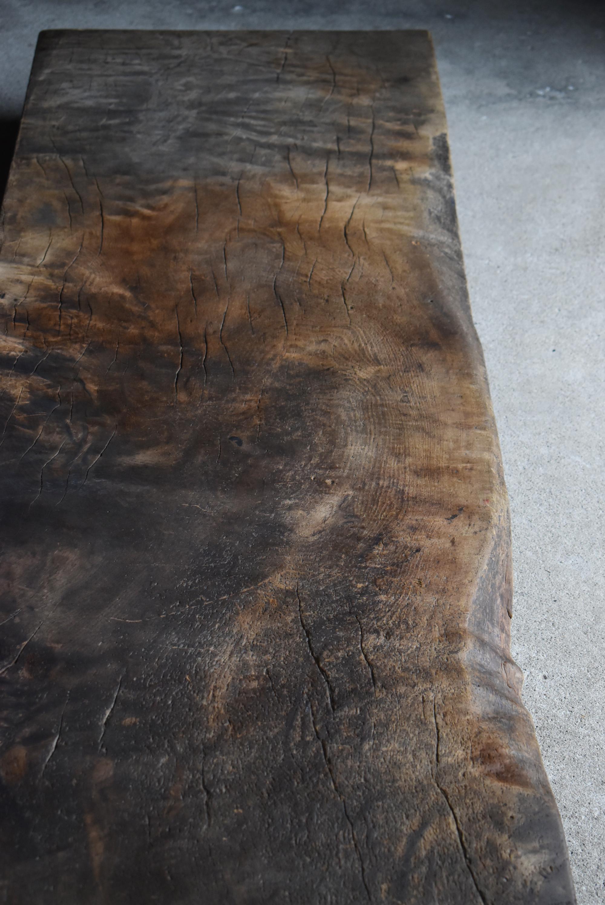 Japanese Antique Low Table 1860s-1900s / Sofa Table Side Table Wabi-Sabi For Sale 7