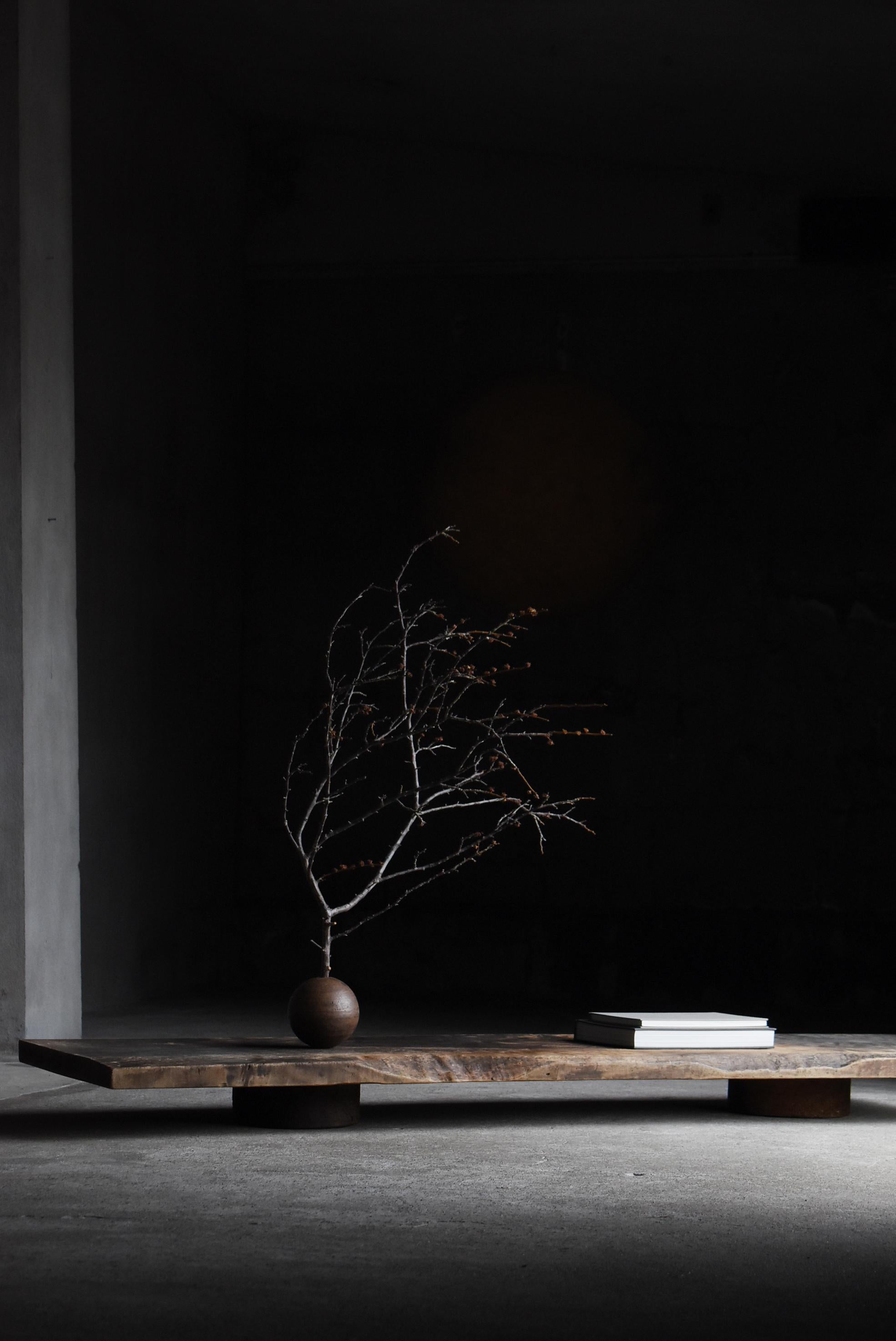 Japanese Antique Low Table 1860s-1900s / Sofa Table Side Table Wabi-Sabi For Sale 9