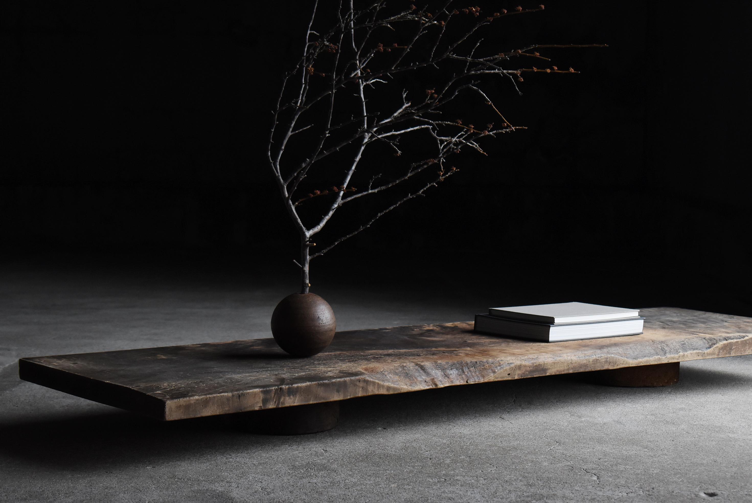 Woodwork Japanese Antique Low Table 1860s-1900s / Sofa Table Side Table Wabi-Sabi For Sale