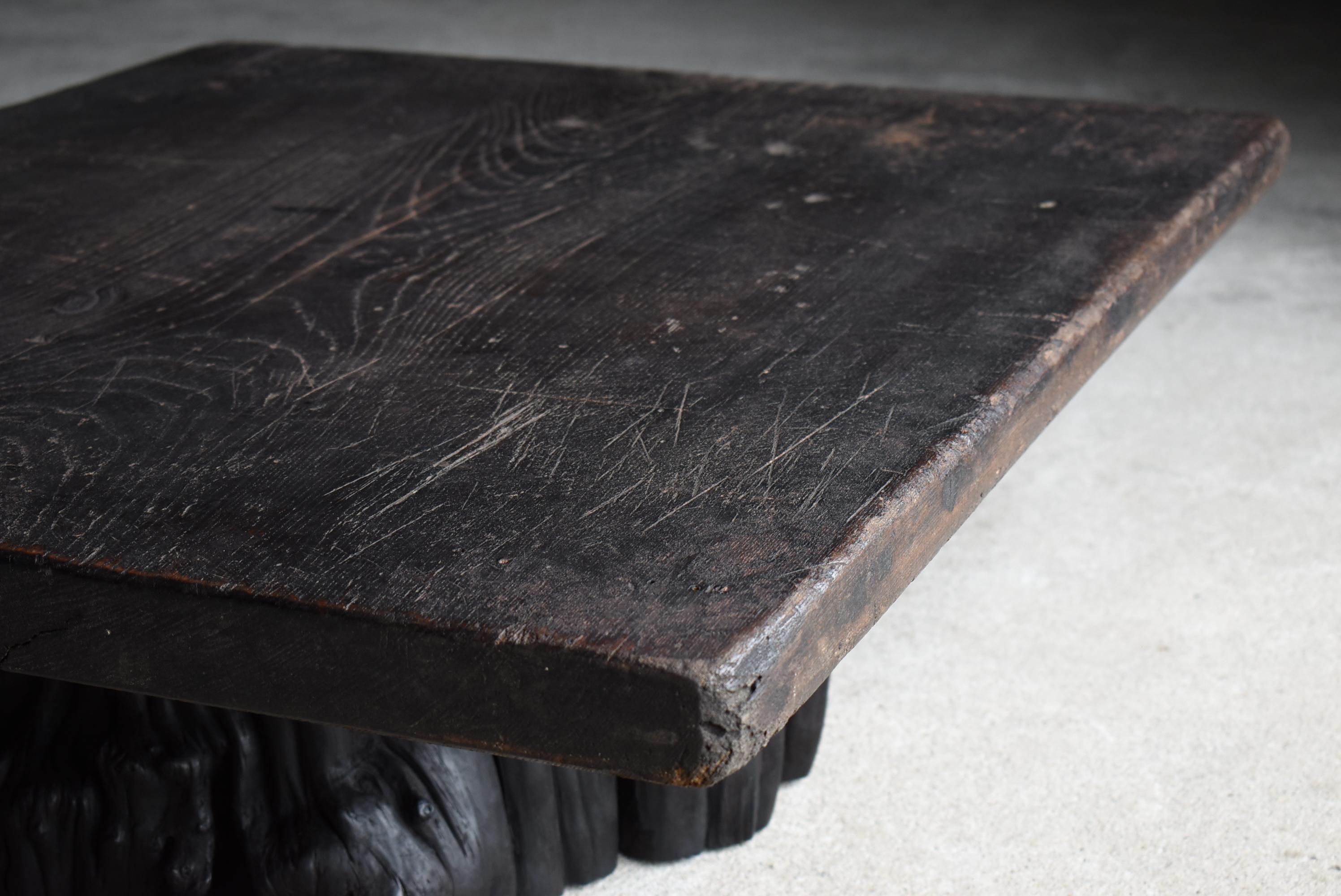 Japanese Antique Low Table 1860s-1920s / Sofa Table Side Table Wabi Sabi en venta 3