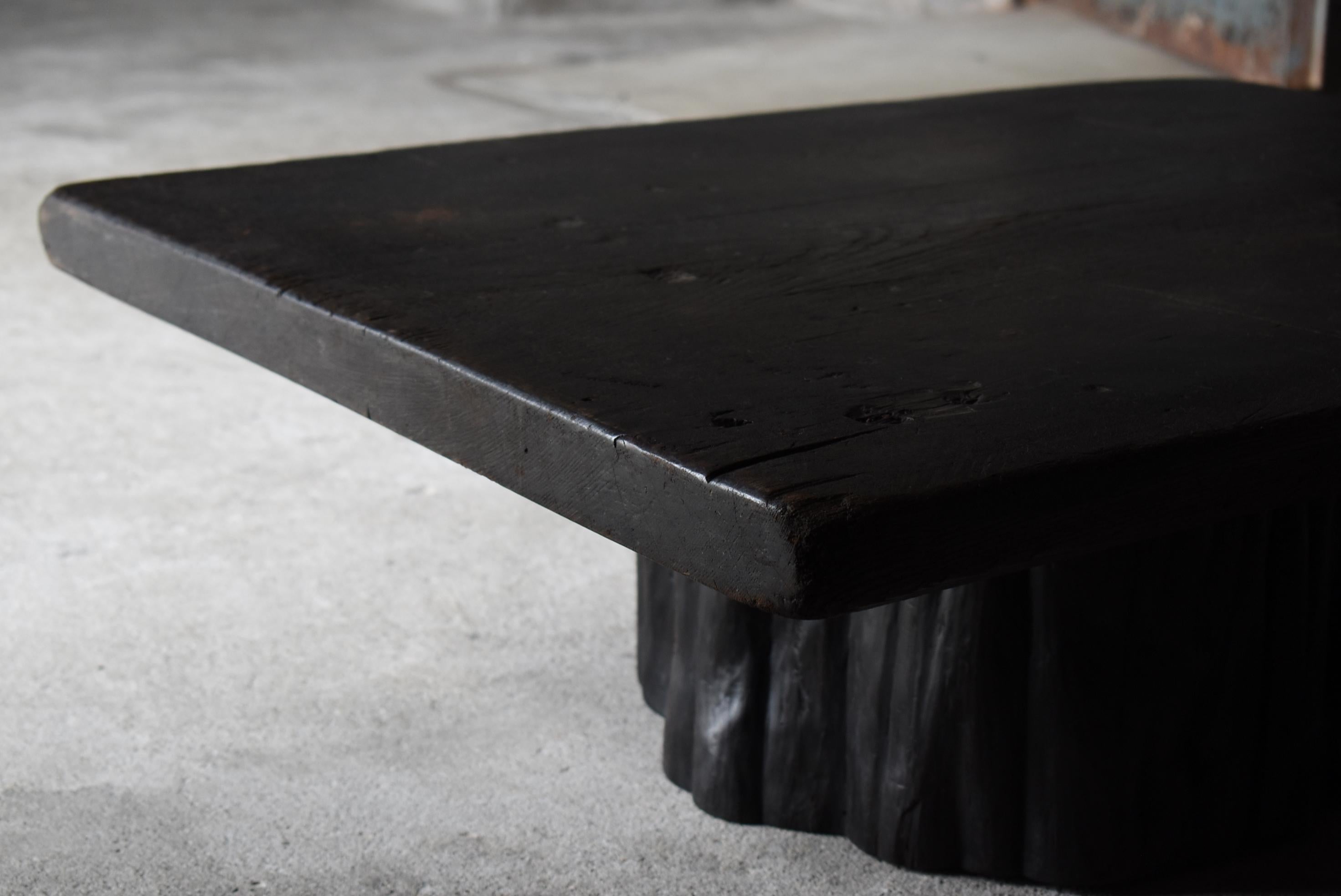 Japanese Antique Low Table 1860s-1920s / Sofa Table Side Table Wabi Sabi Carpintería en venta