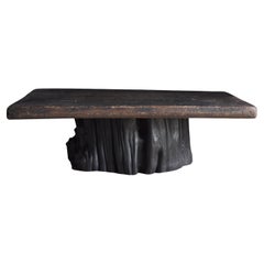 Japanese Antique Low Table 1860s-1920s / Sofa Table Side Table Wabi Sabi