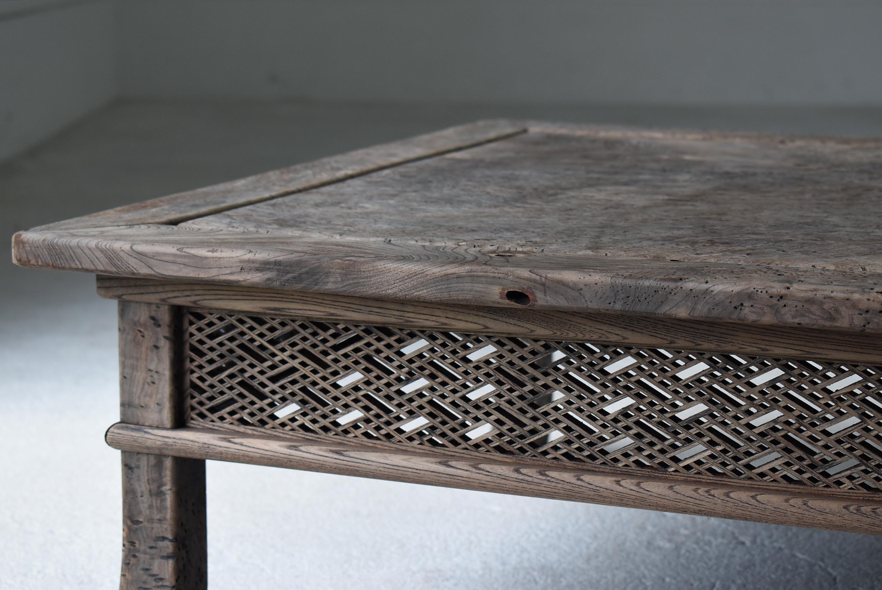 Japanese Antique Low Table 1860s-1920s / Sofa Table Wabi Sabi For Sale 3