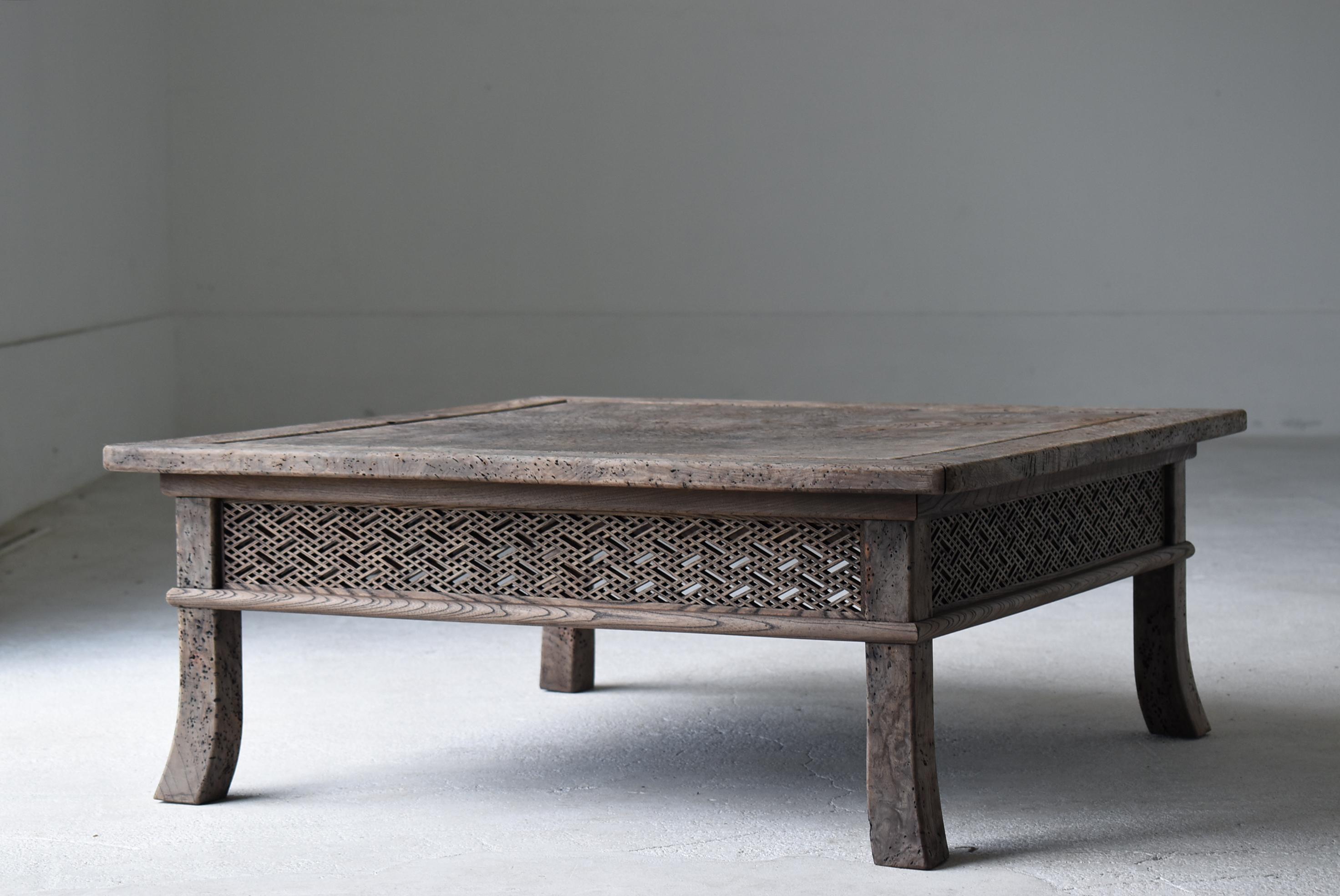 Japanese Antique Low Table 1860s-1920s / Sofa Table Wabi Sabi For Sale 4