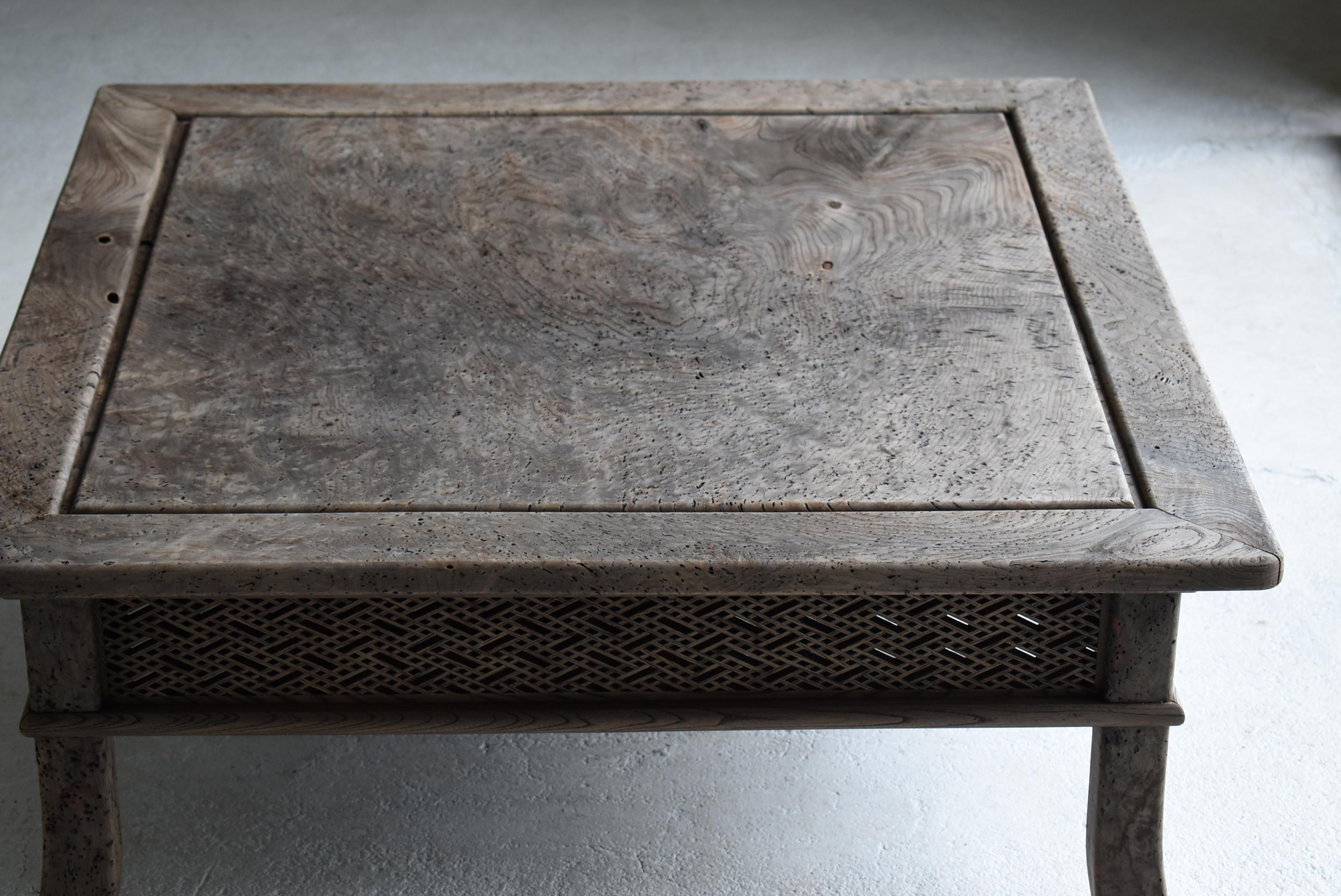 Japanese Antique Low Table 1860s-1920s / Sofa Table Wabi Sabi For Sale 6