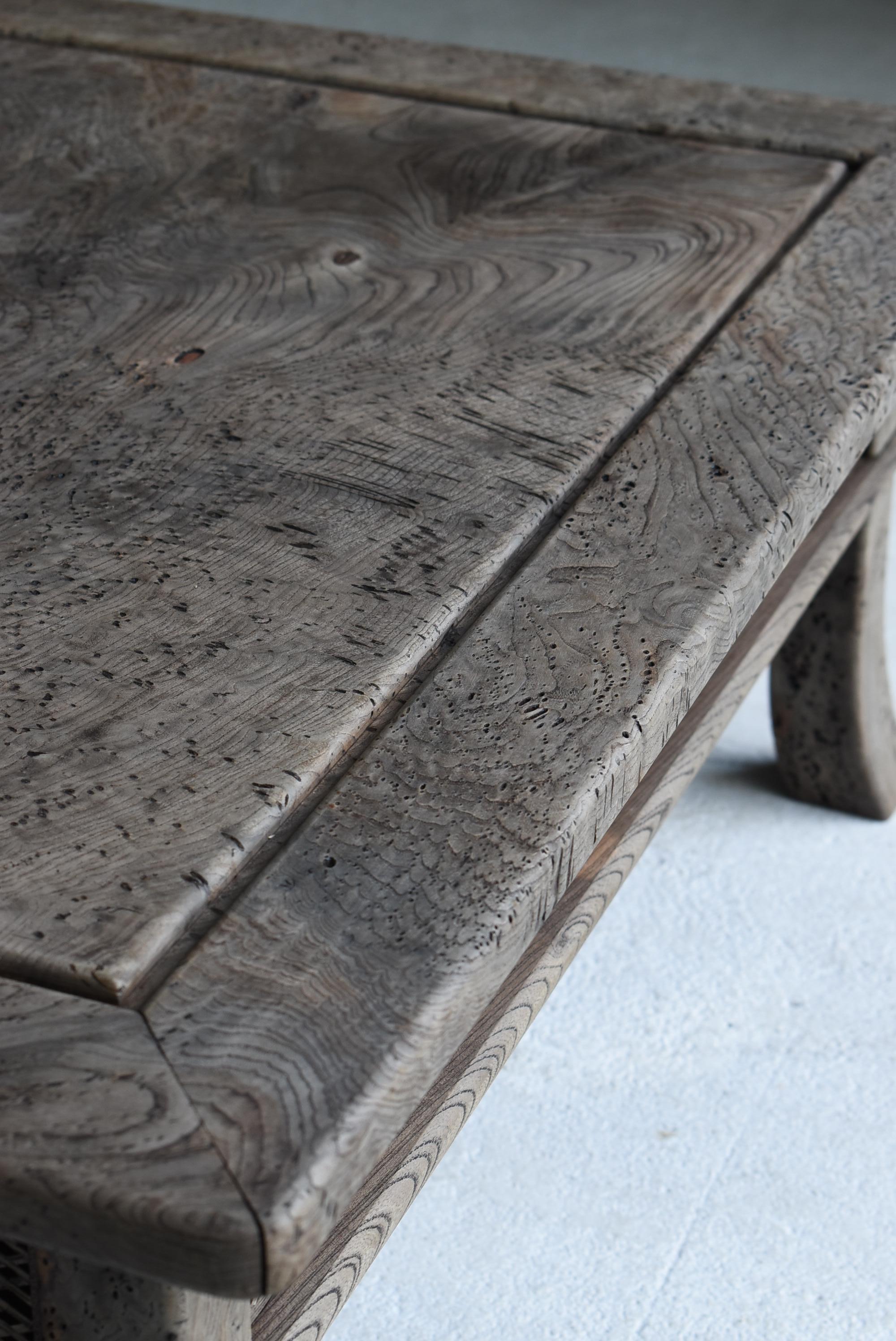 Japanese Antique Low Table 1860s-1920s / Sofa Table Wabi Sabi For Sale 7