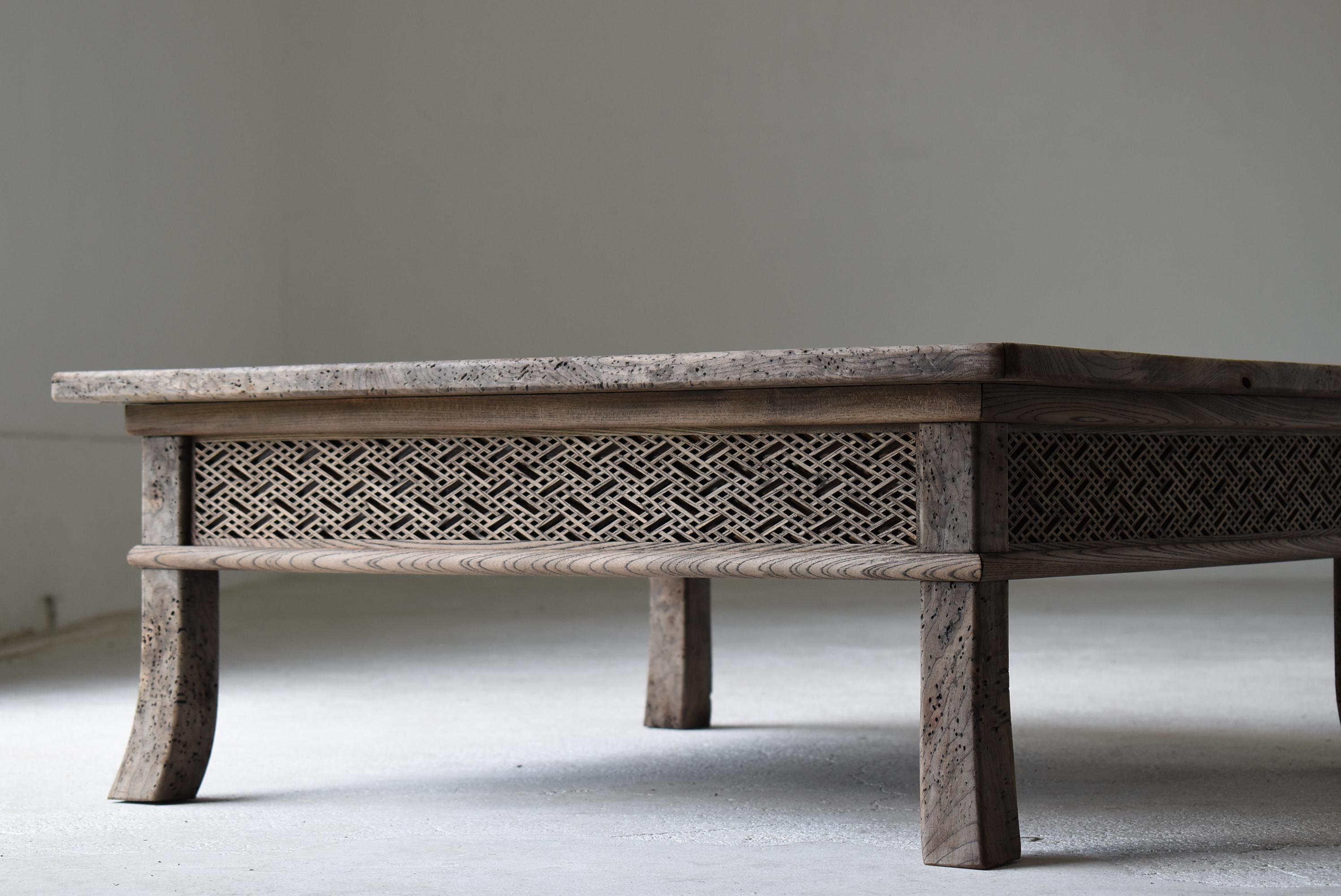 20th Century Japanese Antique Low Table 1860s-1920s / Sofa Table Wabi Sabi For Sale