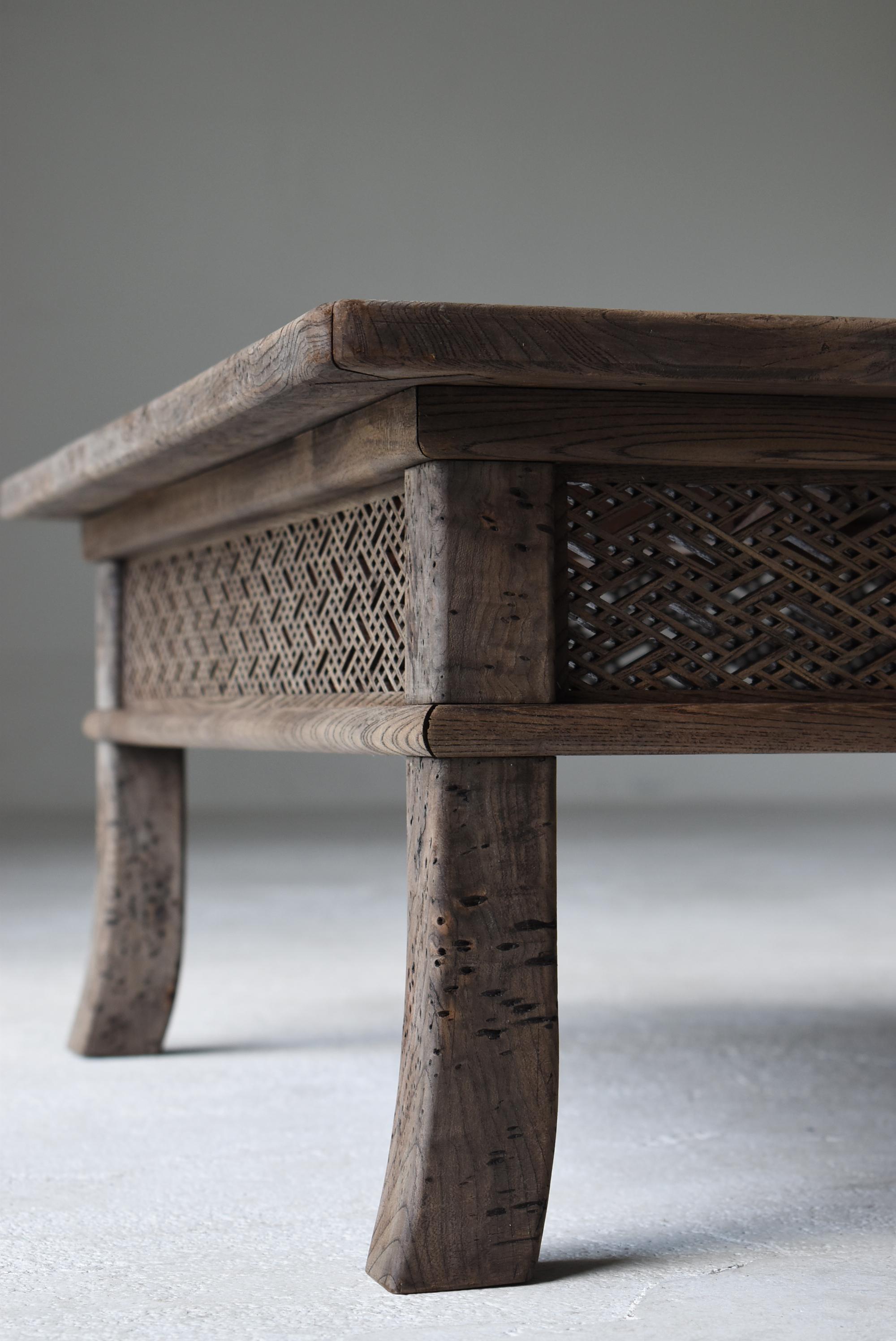 Japanese Antique Low Table 1860s-1920s / Sofa Table Wabi Sabi For Sale 1