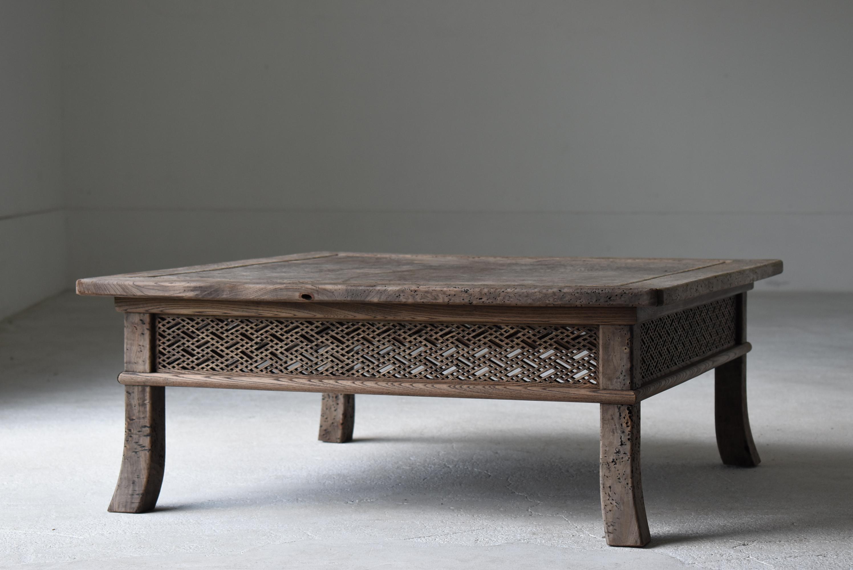 Japanese Antique Low Table 1860s-1920s / Sofa Table Wabi Sabi For Sale 2