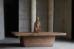 Tavolo basso giapponese antico 1900-1940 / Tavolino primitivo Wabisabi