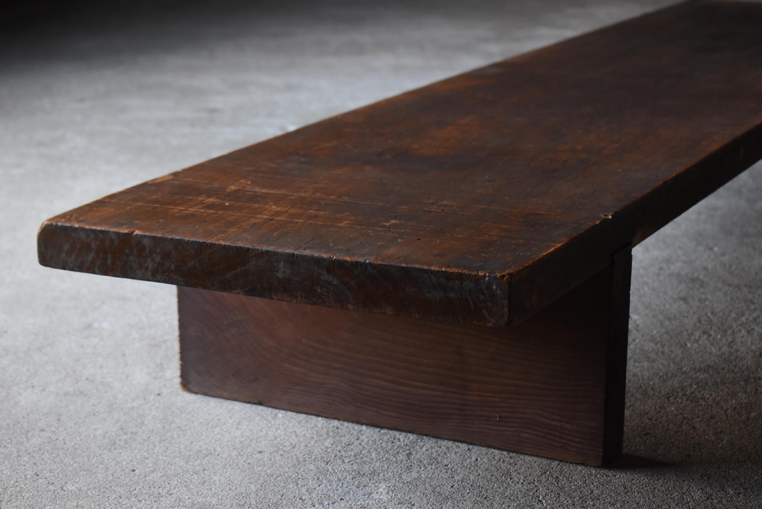 Japanese Antique Low Table 1900s-1940s / Sofa Table Side Table Wabisabi For Sale 3