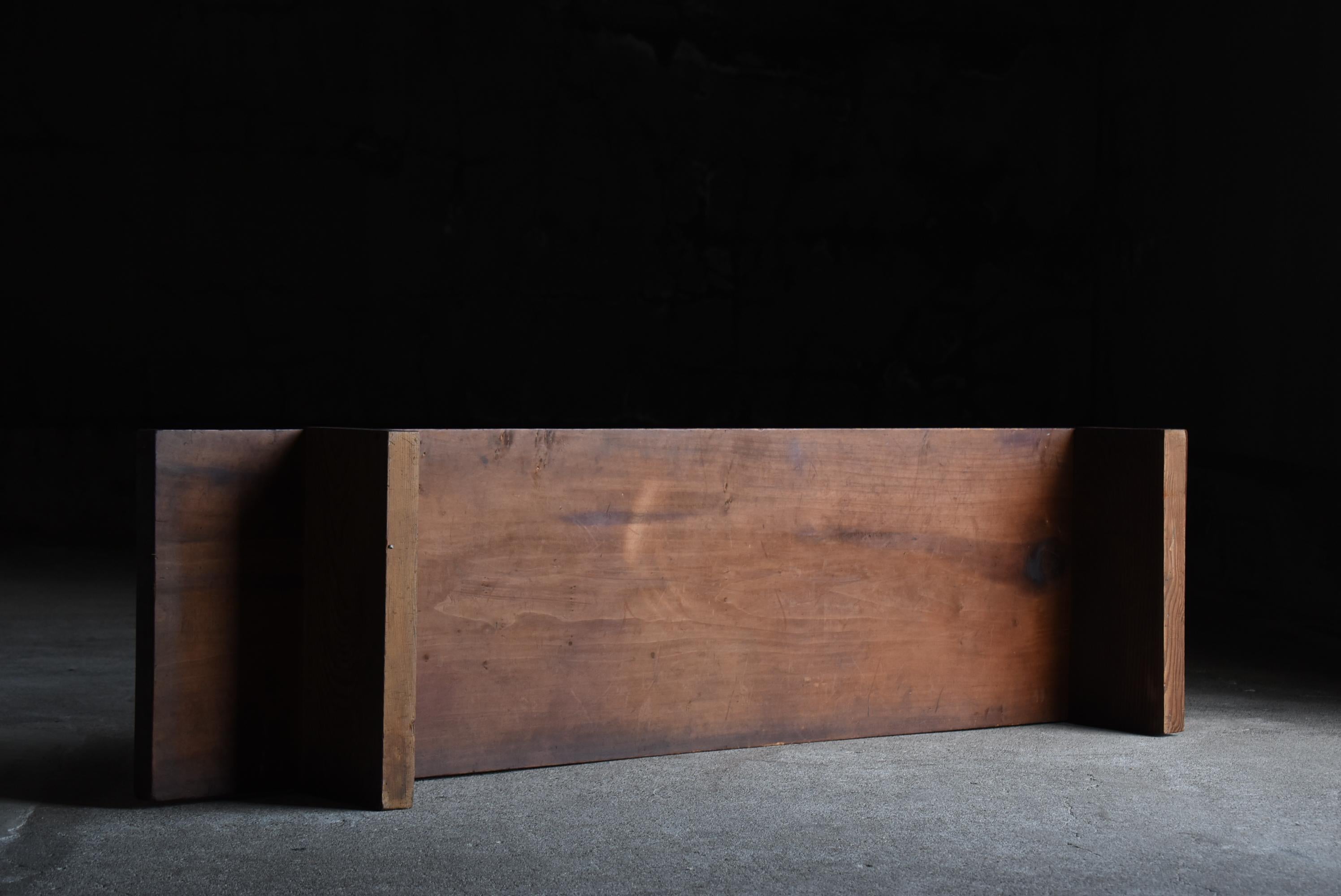 Japanese Antique Low Table 1900s-1940s / Sofa Table Side Table Wabisabi For Sale 7