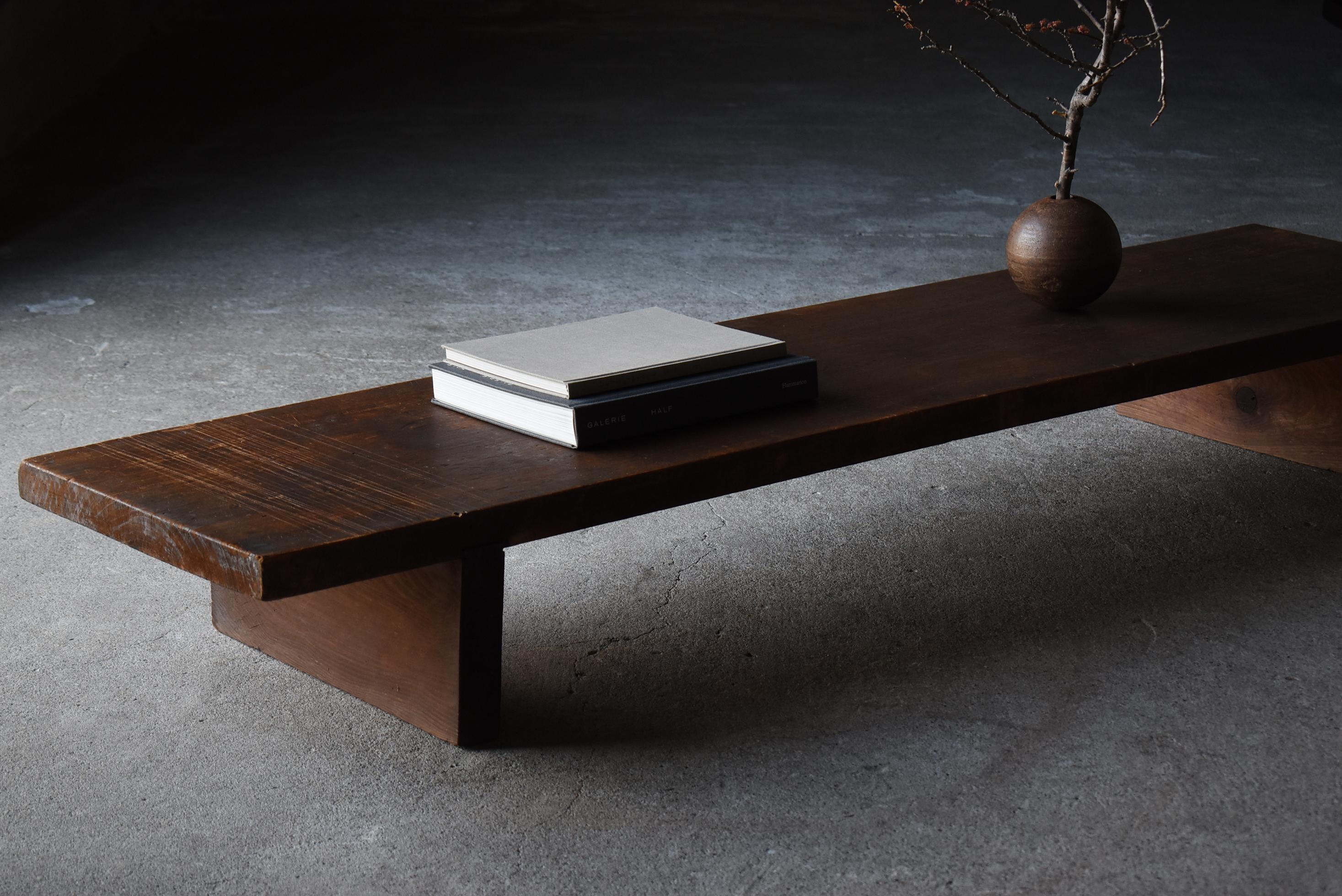 Japanese Antique Low Table 1900s-1940s / Sofa Table Side Table Wabisabi For Sale 8