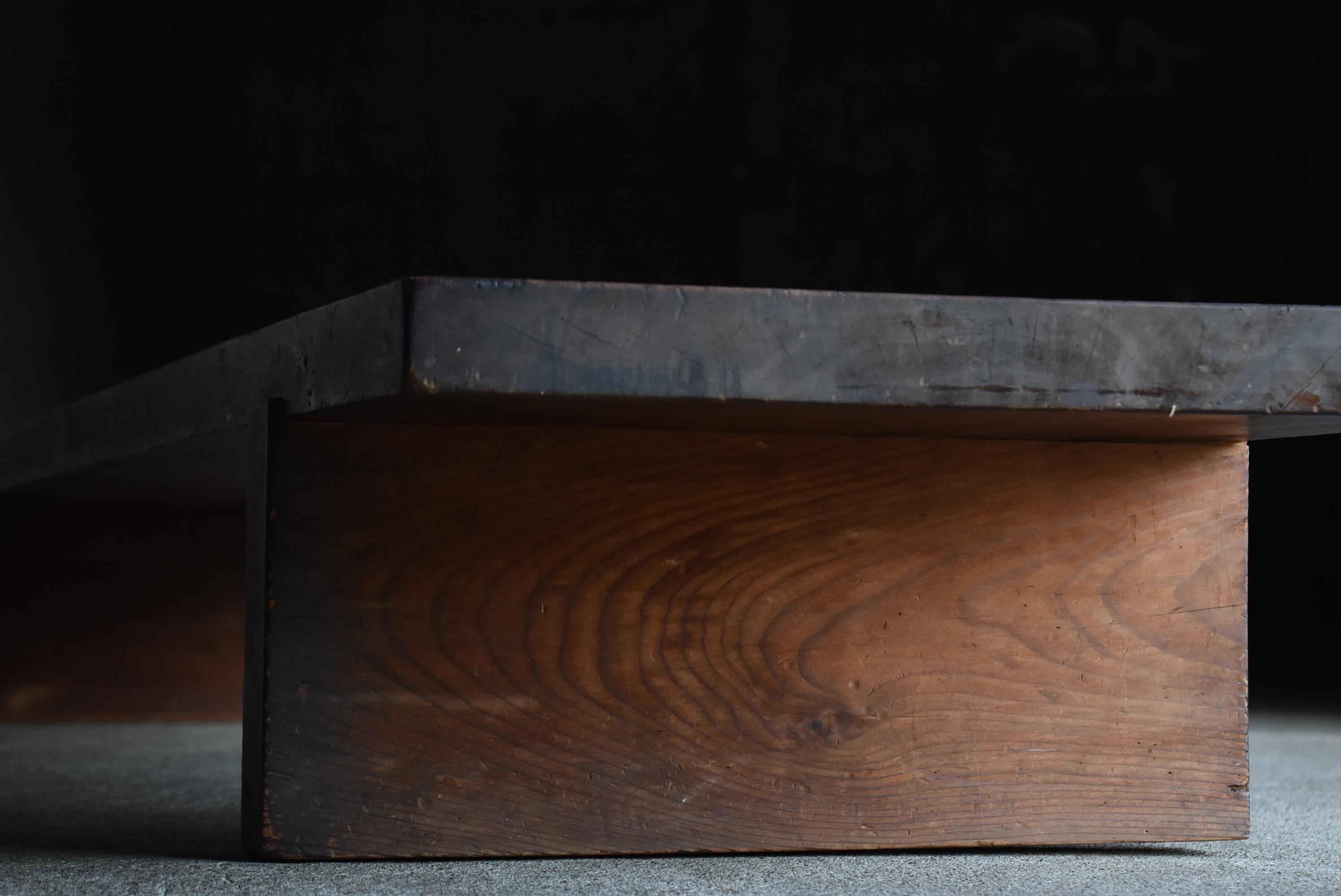 20th Century Japanese Antique Low Table 1900s-1940s / Sofa Table Side Table Wabisabi For Sale