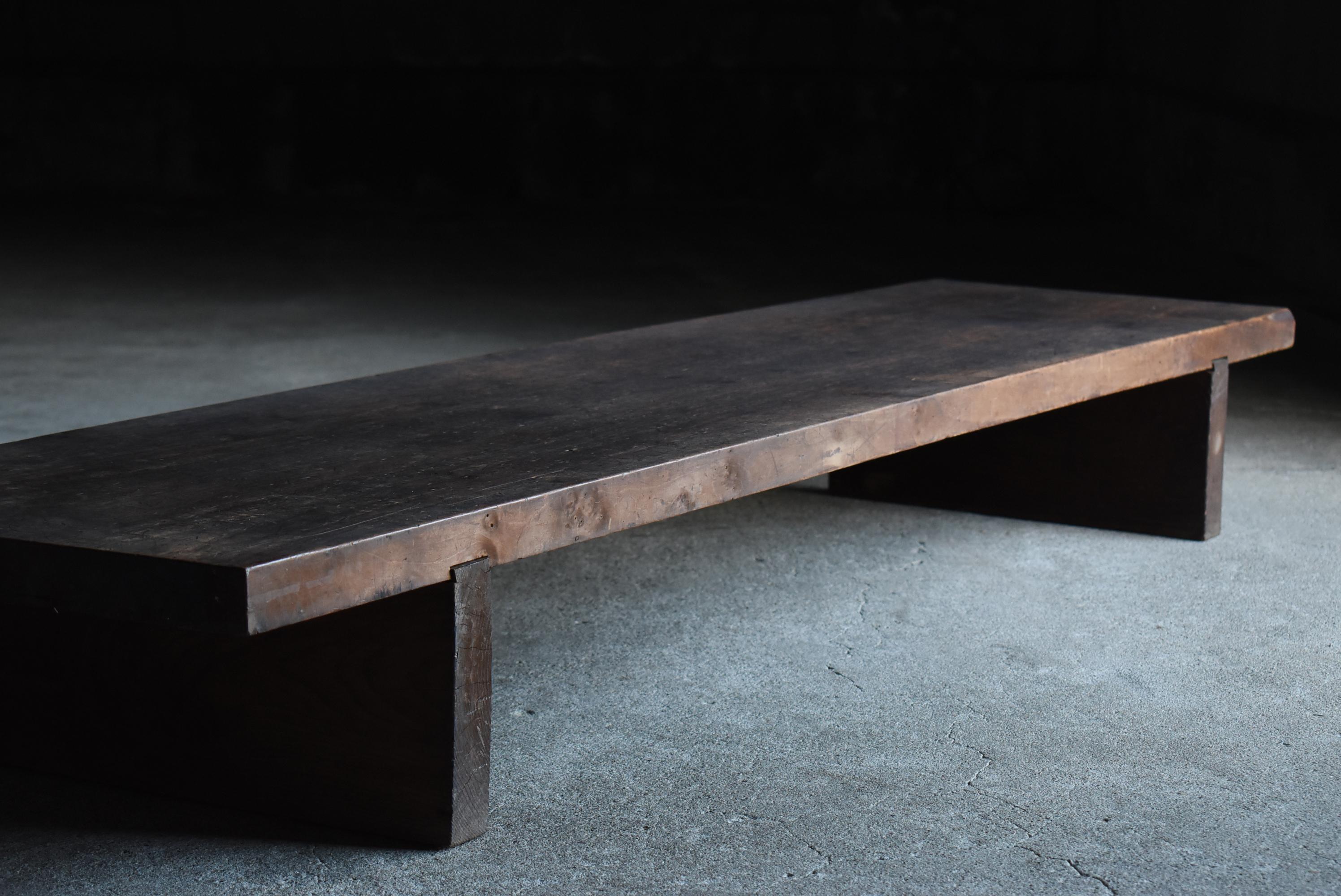 Japanese Antique Low Table 1900s-1940s / Sofa Table Side Table Wabisabi For Sale 1