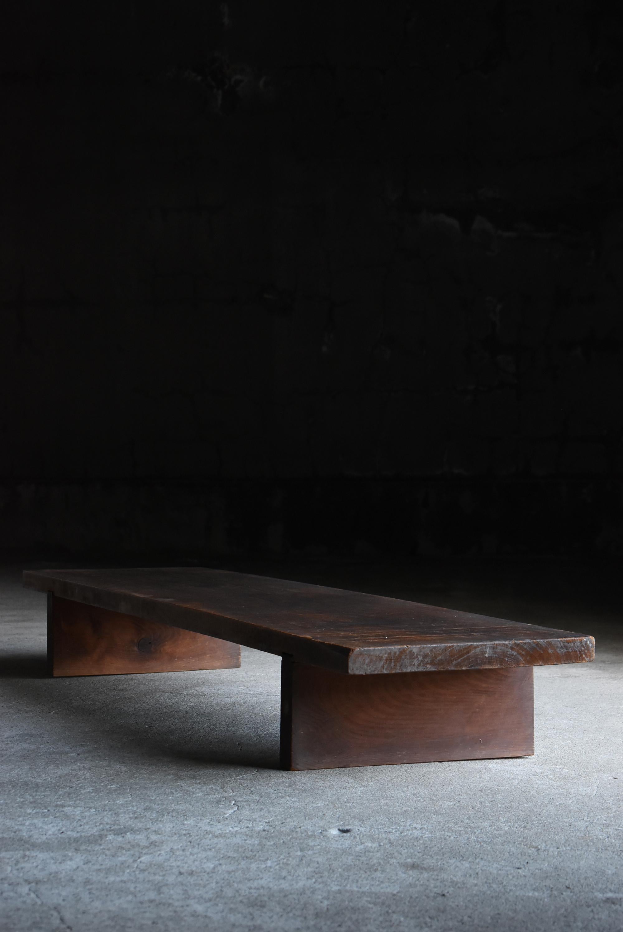 Japanese Antique Low Table 1900s-1940s / Sofa Table Side Table Wabisabi For Sale 2