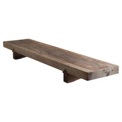 Japanese Antique Low Table 1900s-1940s / Sofa Table Wabi Sabi