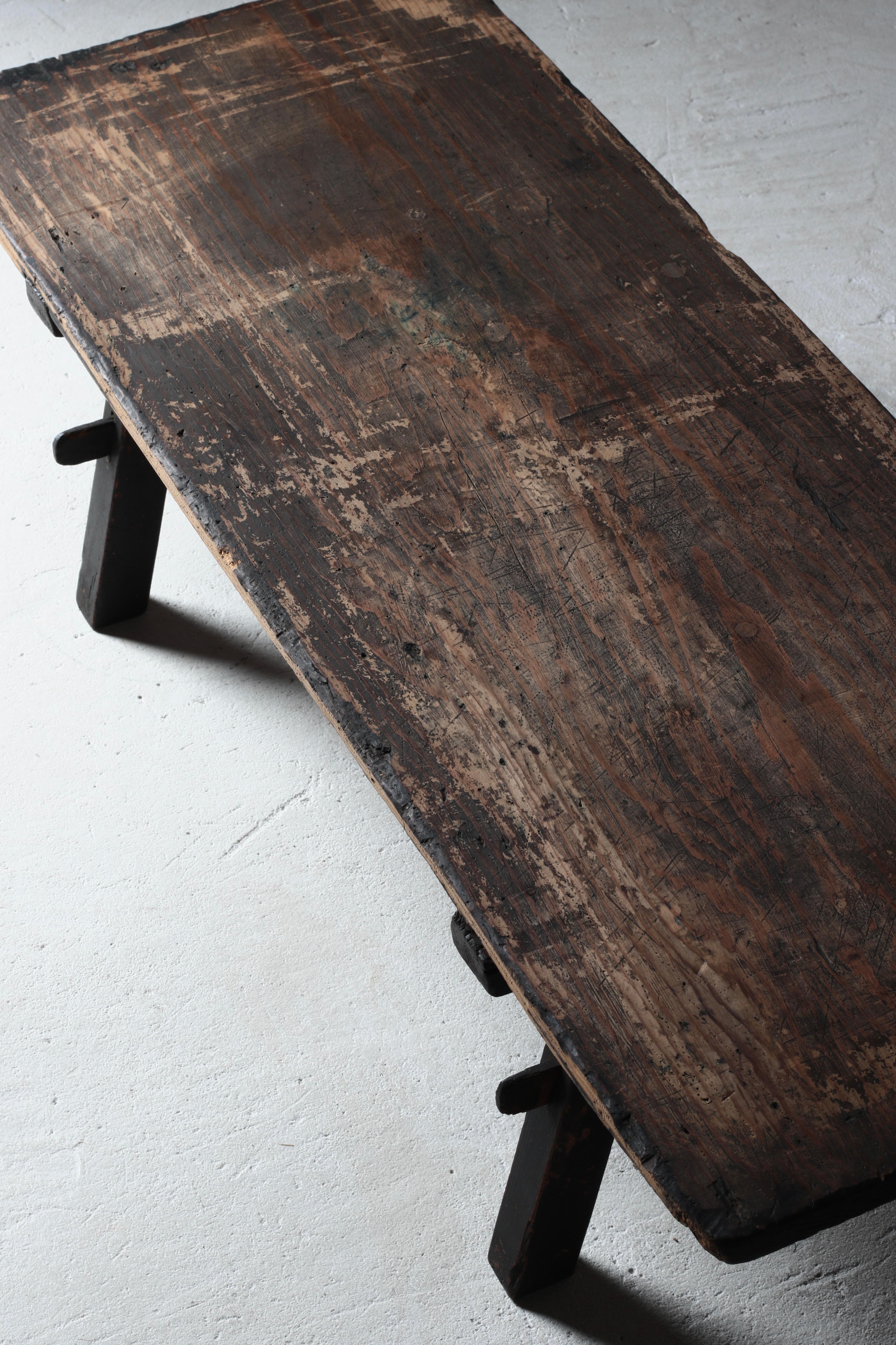 Japanischer antiker niedriger Tisch / Couchtisch / 1868-1912er / Wabi-sabi Mingei im Angebot 6