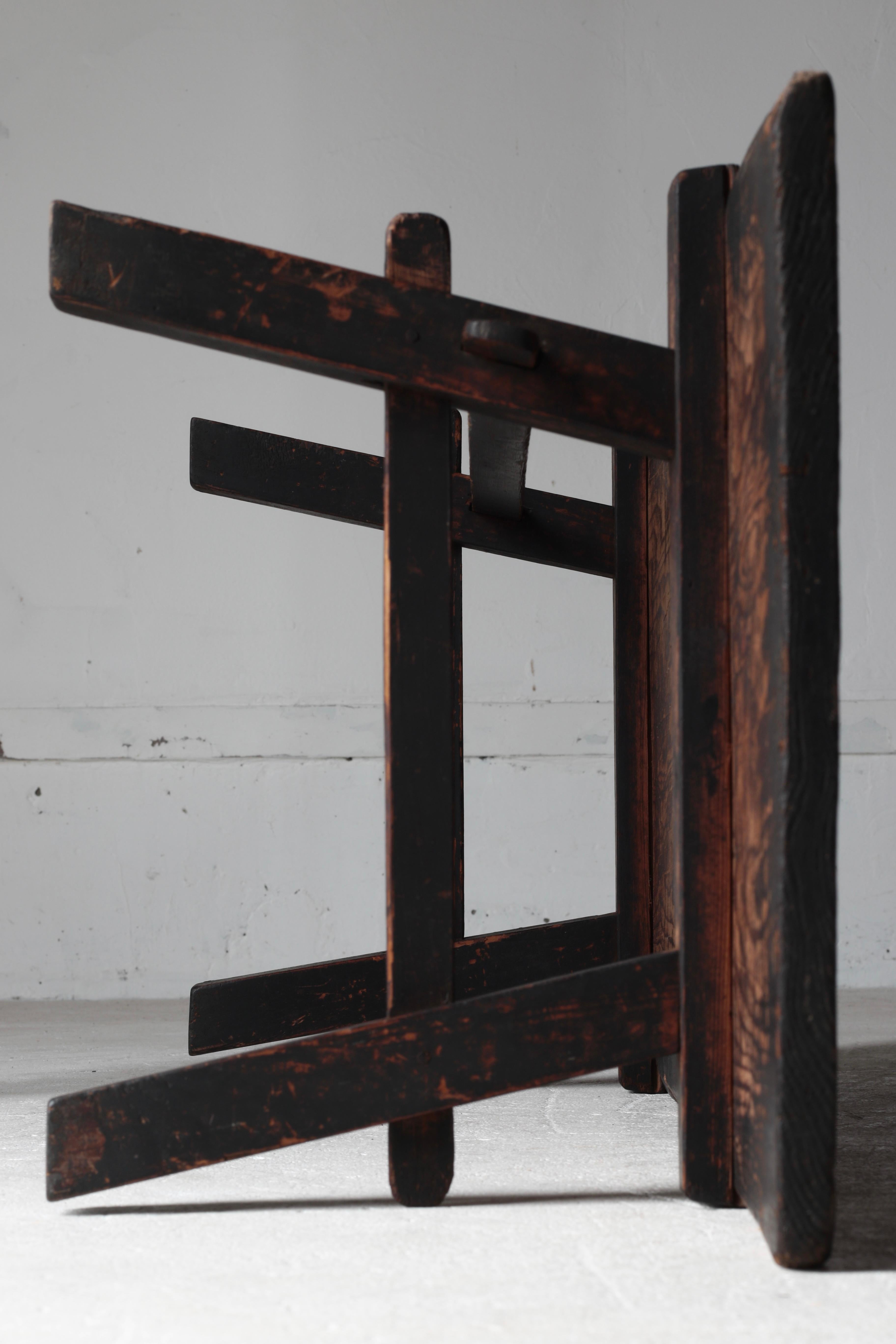 Japanischer antiker niedriger Tisch / Couchtisch / 1868-1912er / Wabi-sabi Mingei im Angebot 10