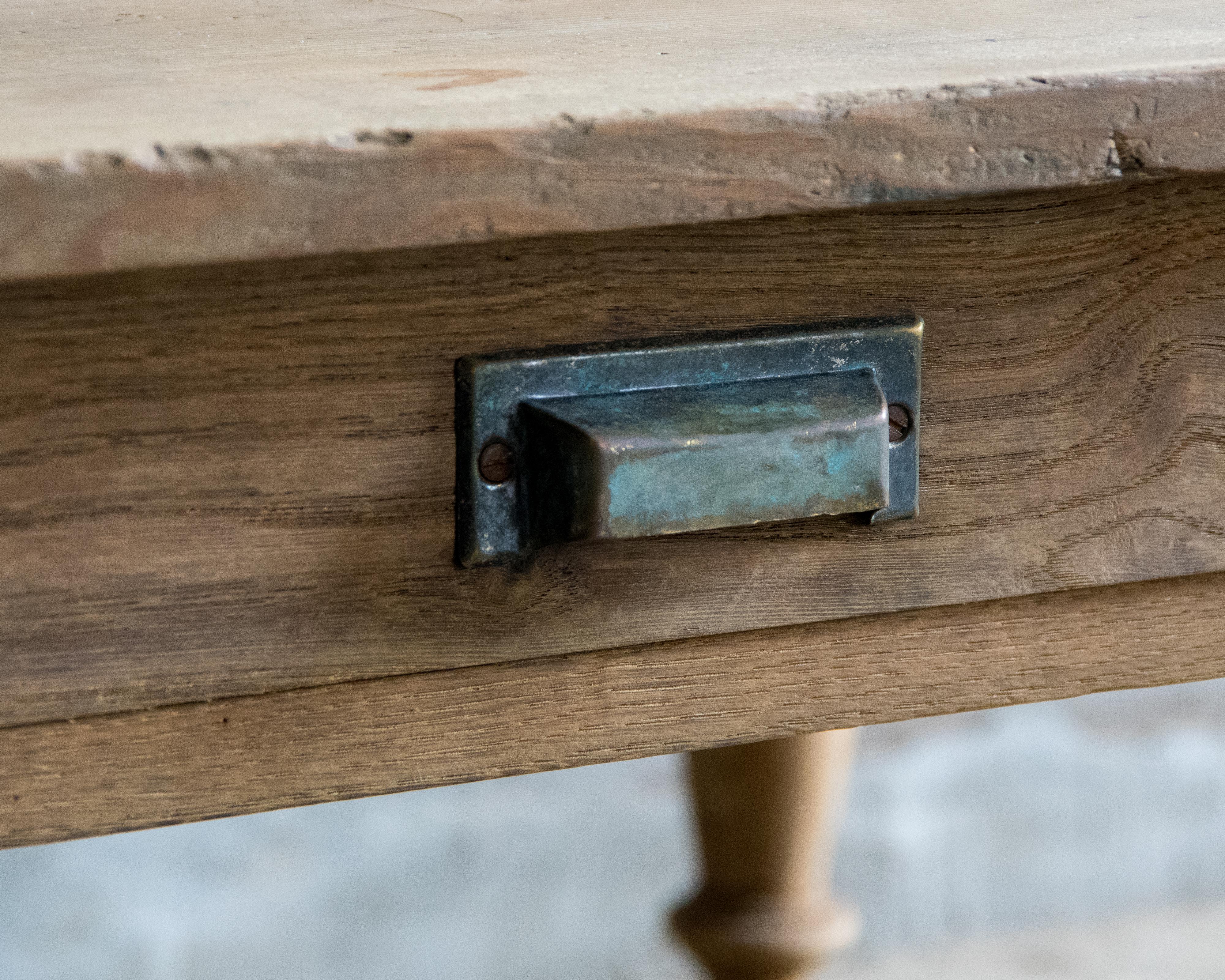 Japanese Antique Low Table (Fuzukue), Taisho Era (1912–1926), Wabi Sabi For Sale 8