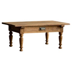 Japanese Antique Low Table (Fuzukue), Taisho Era (1912–1926), Wabi Sabi