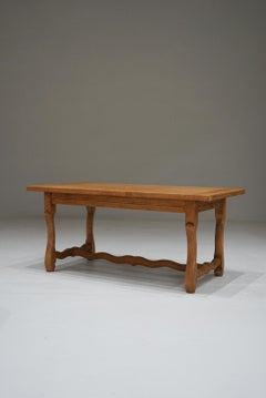 Japanese Antique Low Table in Nara Oak, 1950s–1970s - Japandi Wabi-Sabi