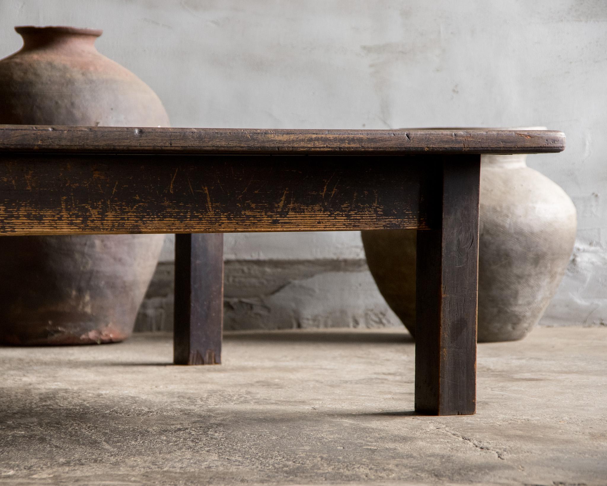 Japanese Antique Low Table, Late Meiji Era'1868-1912'Wabi Sabi For Sale 5