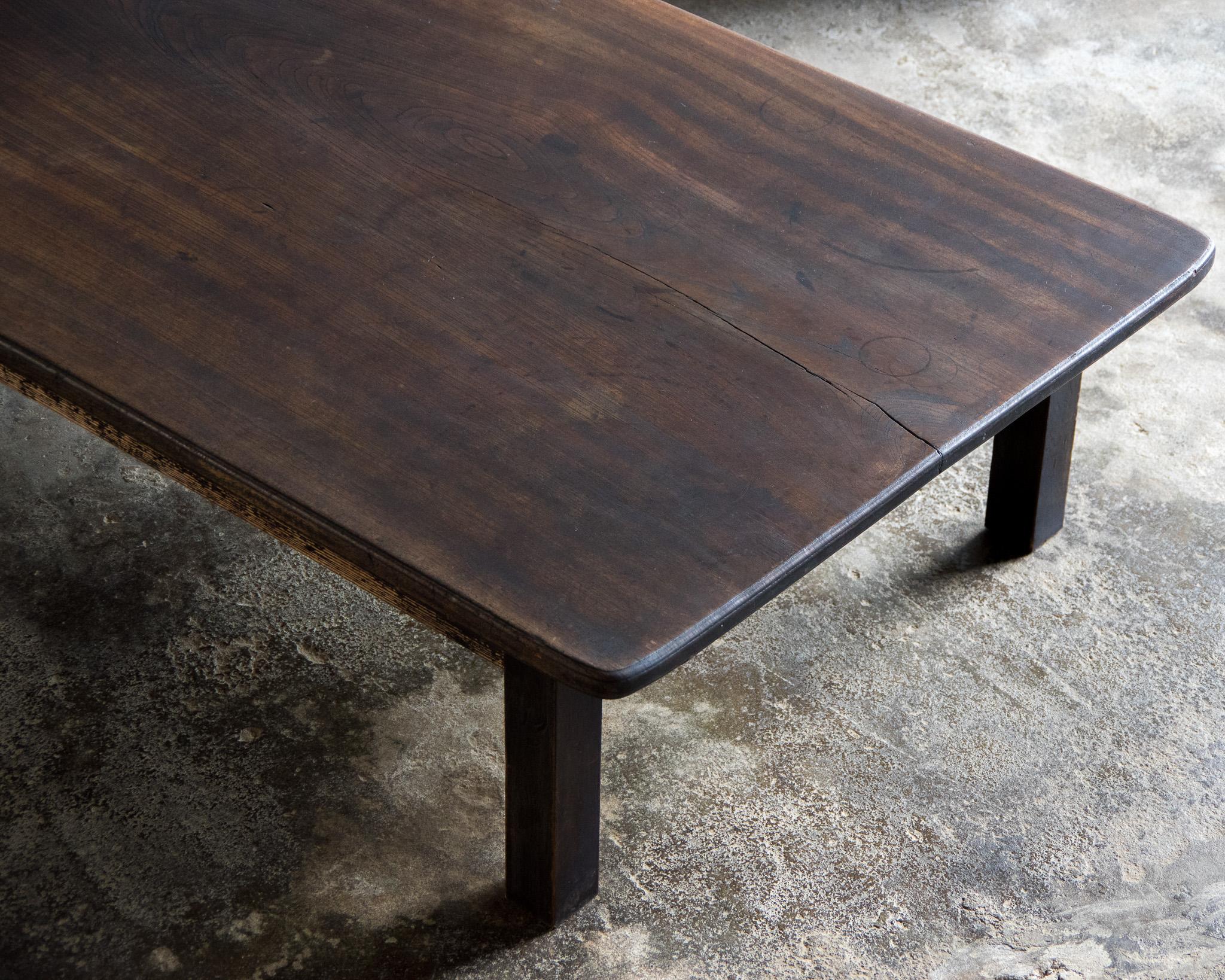 Japanese Antique Low Table, Late Meiji Era'1868-1912'Wabi Sabi For Sale 8