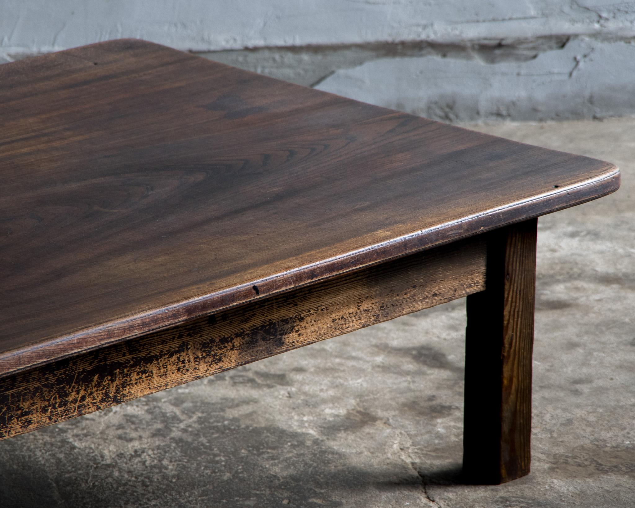 Japanese Antique Low Table, Late Meiji Era'1868-1912'Wabi Sabi For Sale 12