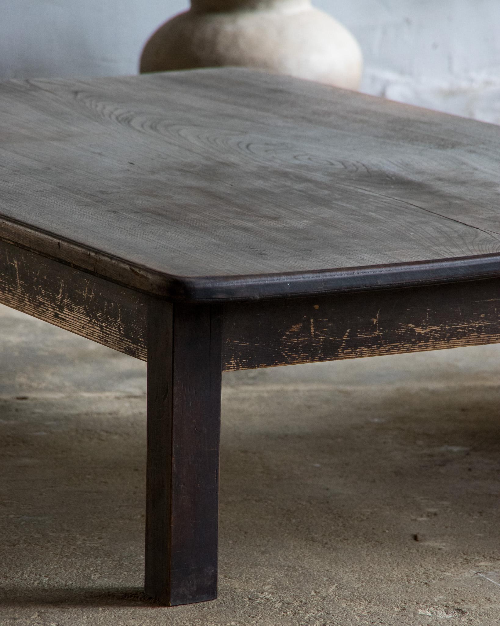 Japanese Antique Low Table, Late Meiji Era'1868-1912'Wabi Sabi For Sale 3