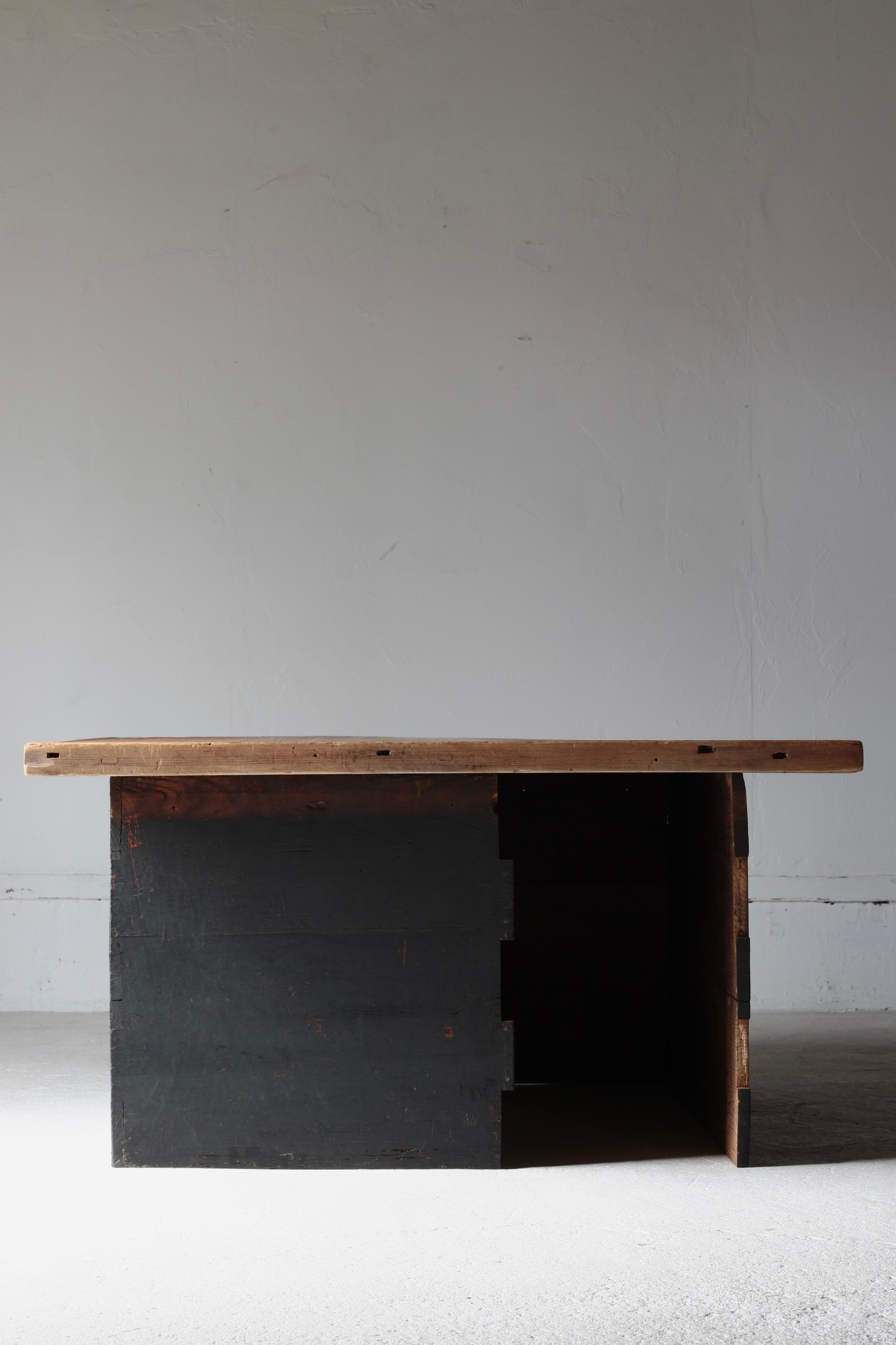 Japanese Antique Low Table / Sofa Table Coffee Table / 1868-1912s Wabi-Sabi For Sale 7