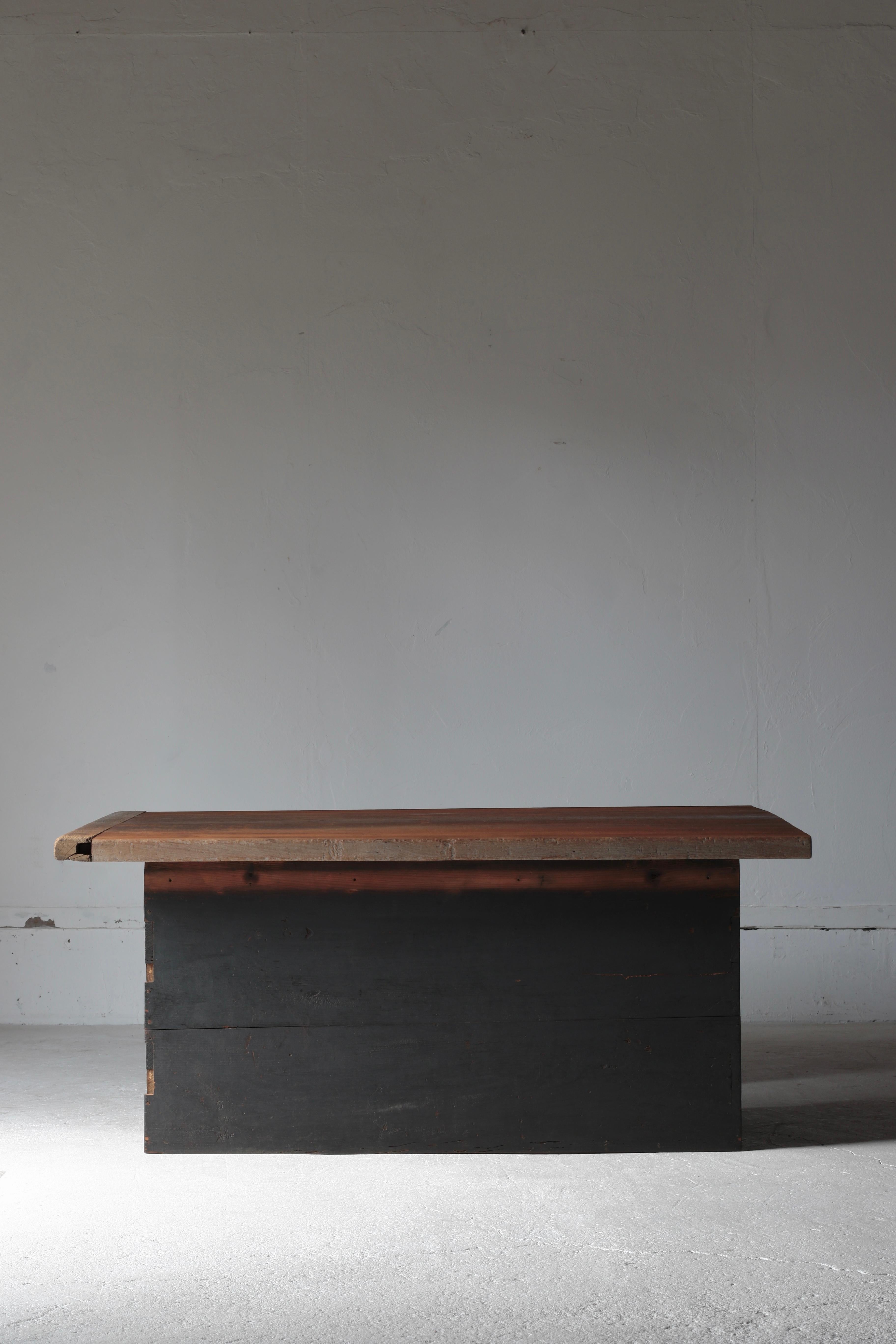 Japanese Antique Low Table / Sofa Table Coffee Table / 1868-1912s Wabi-Sabi For Sale 8
