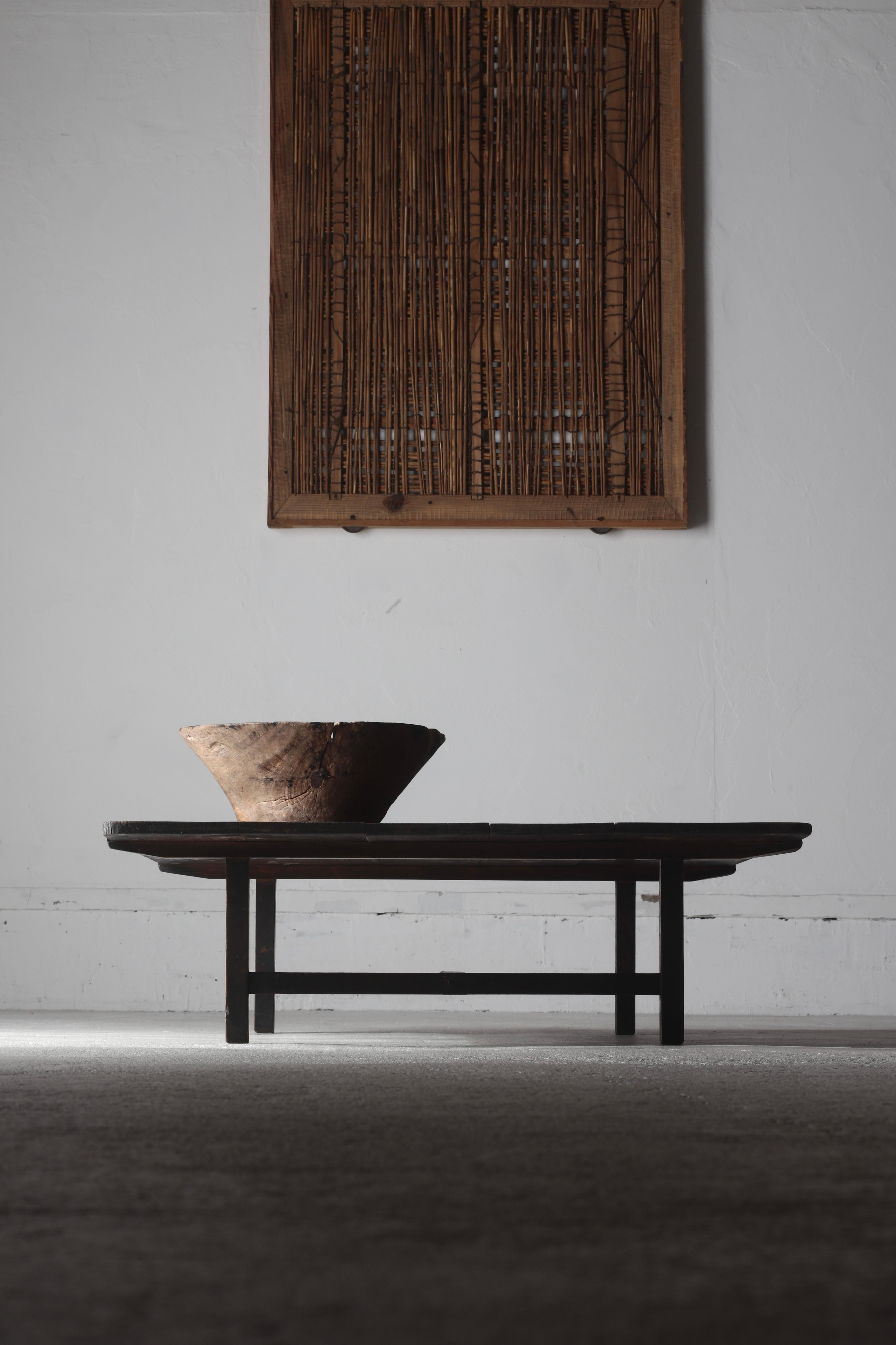 Japanese Antique Low Table / Sofa Table Coffee Table  / 1912-1926s Wabi-sabi 11