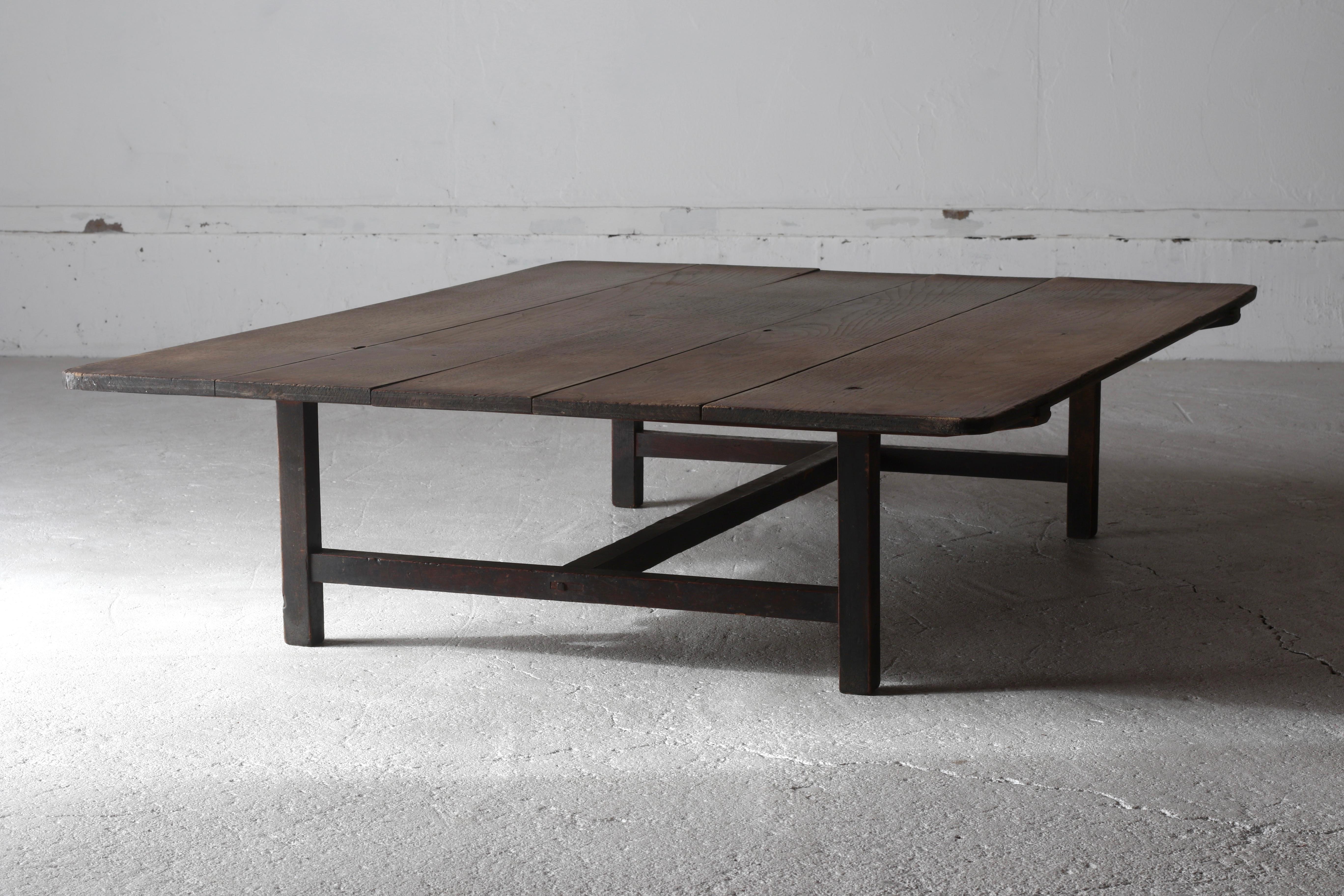 Japanese Antique Low Table / Sofa Table Coffee Table  / 1912-1926s Wabi-sabi 12