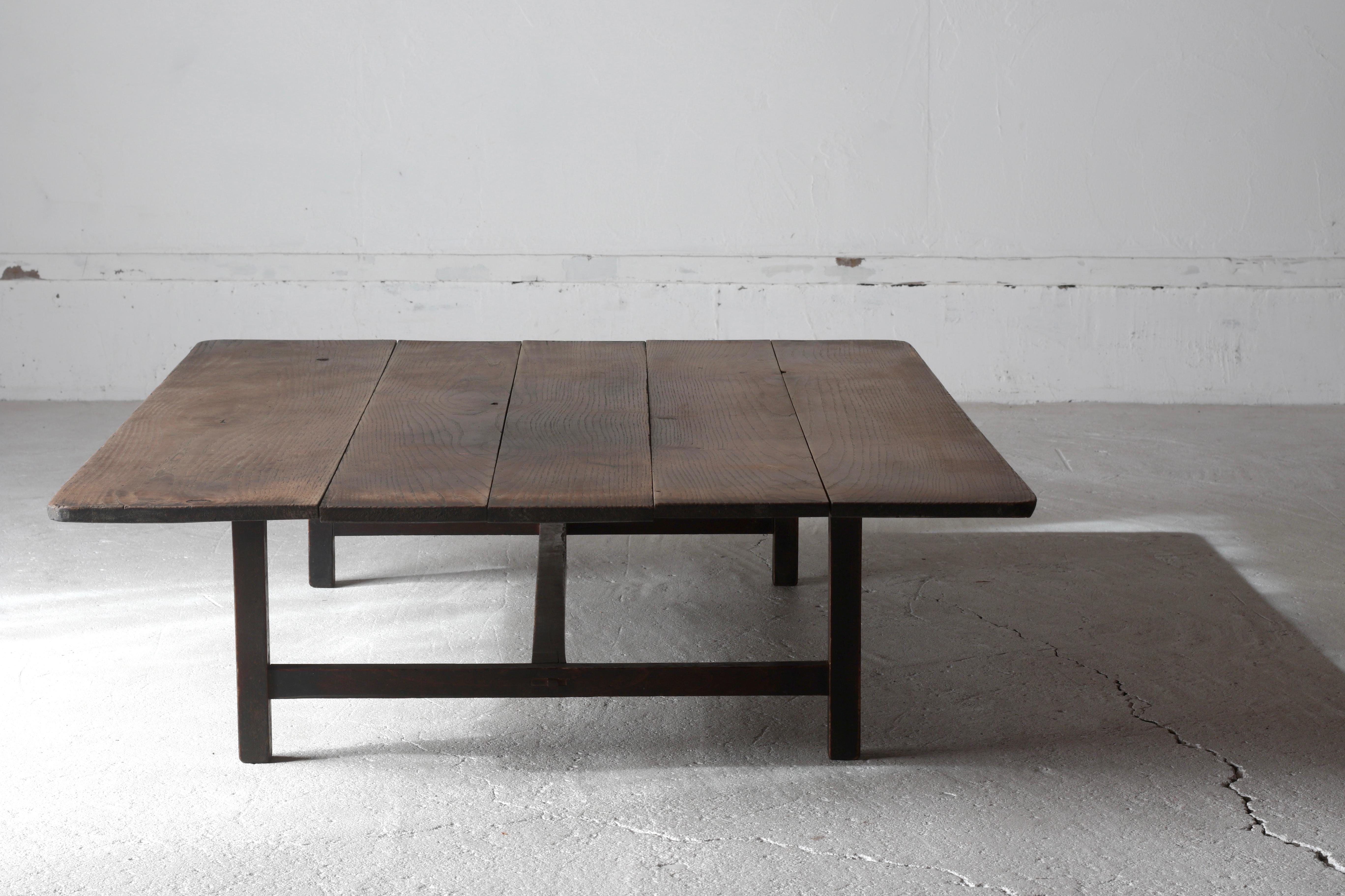 Taisho Japanese Antique Low Table / Sofa Table Coffee Table  / 1912-1926s Wabi-sabi
