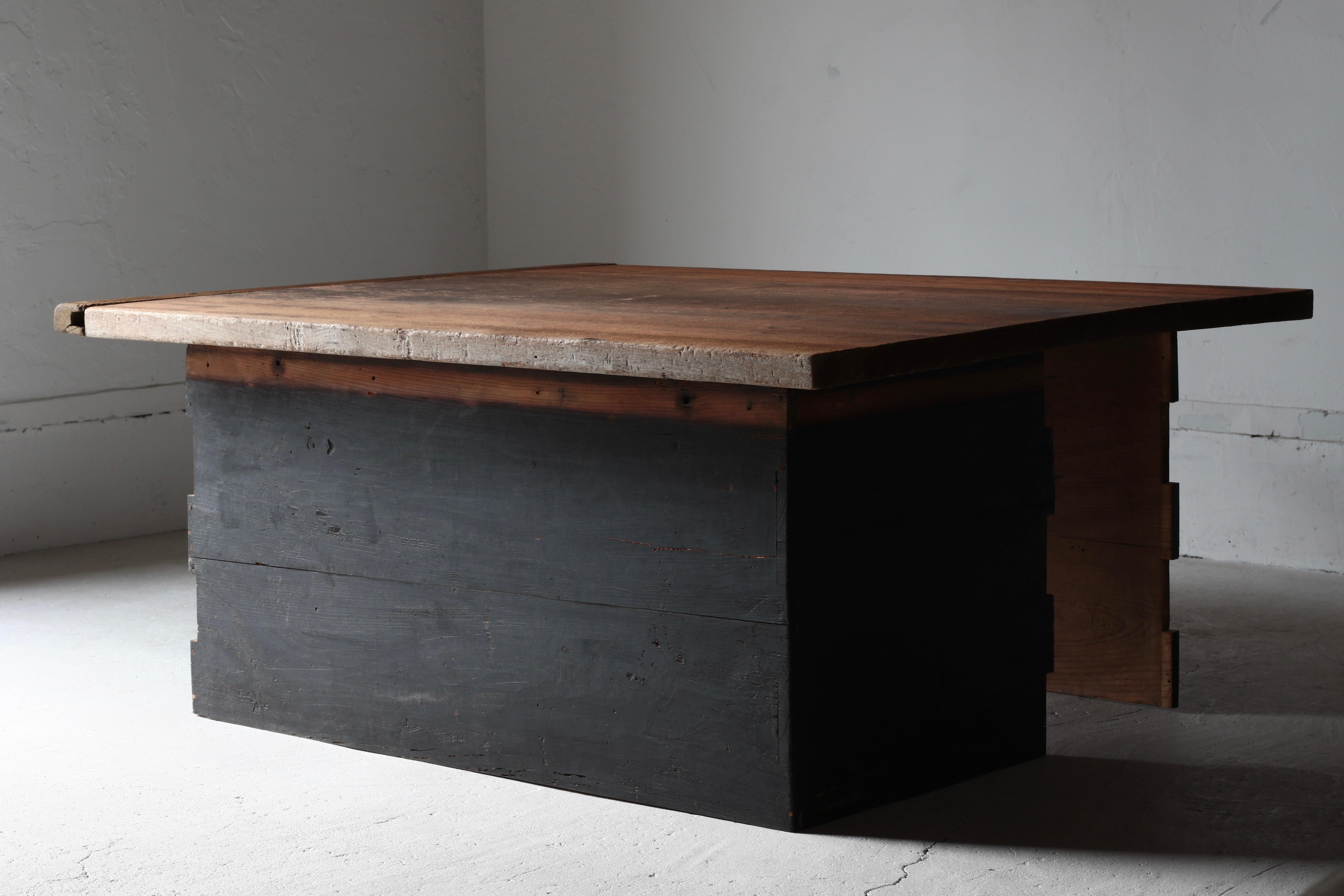 Meiji Japanese Antique Low Table / Sofa Table Coffee Table / 1868-1912s Wabi-Sabi For Sale