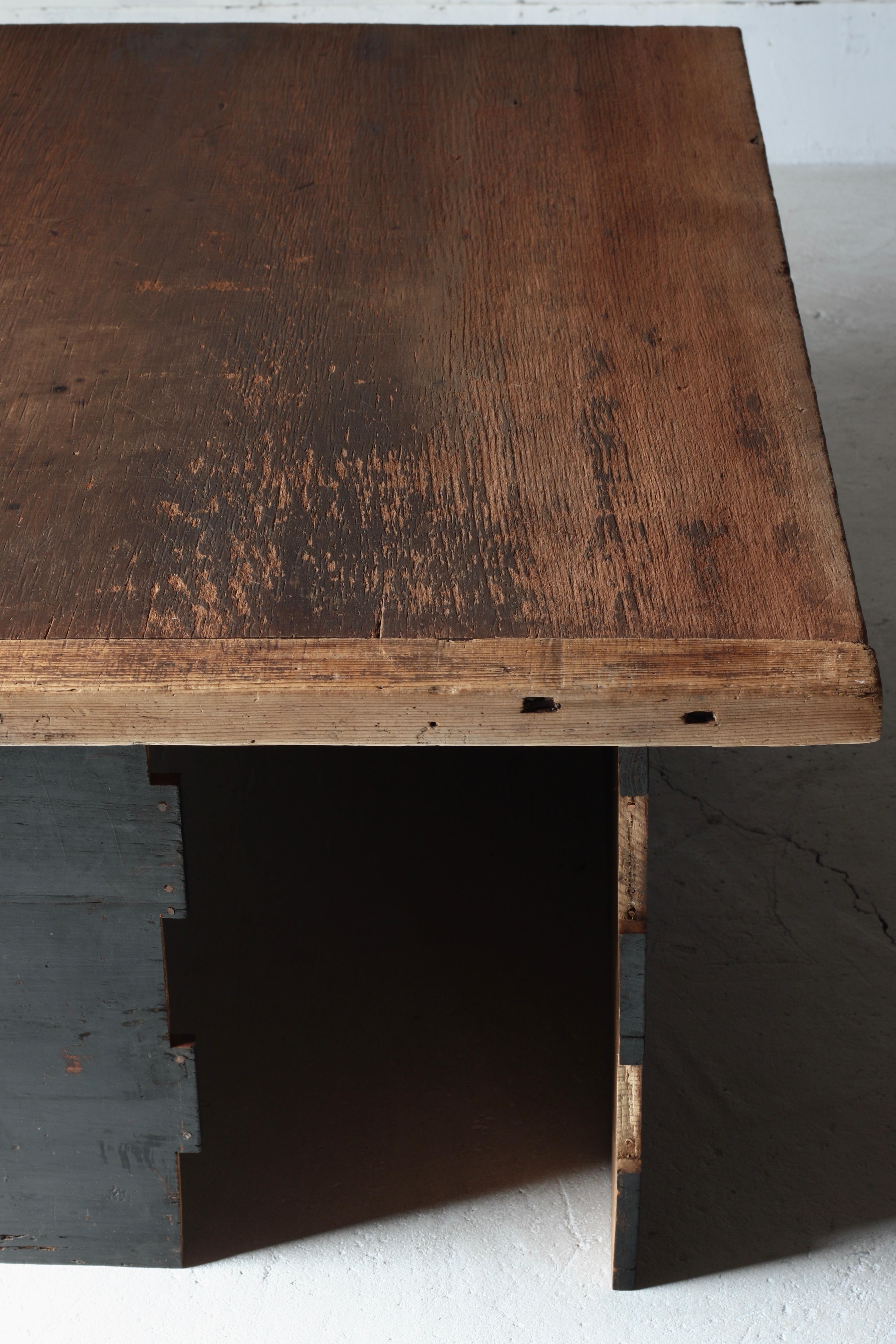 Japanese Antique Low Table / Sofa Table Coffee Table / 1868-1912s Wabi-Sabi For Sale 2