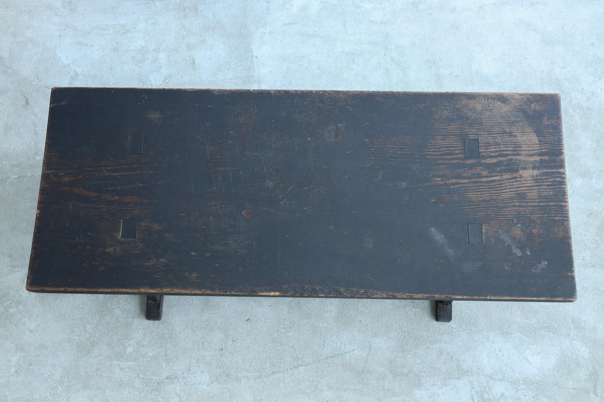 Japanischer antiker niedriger Tisch, Wabi Sabi im Angebot 5