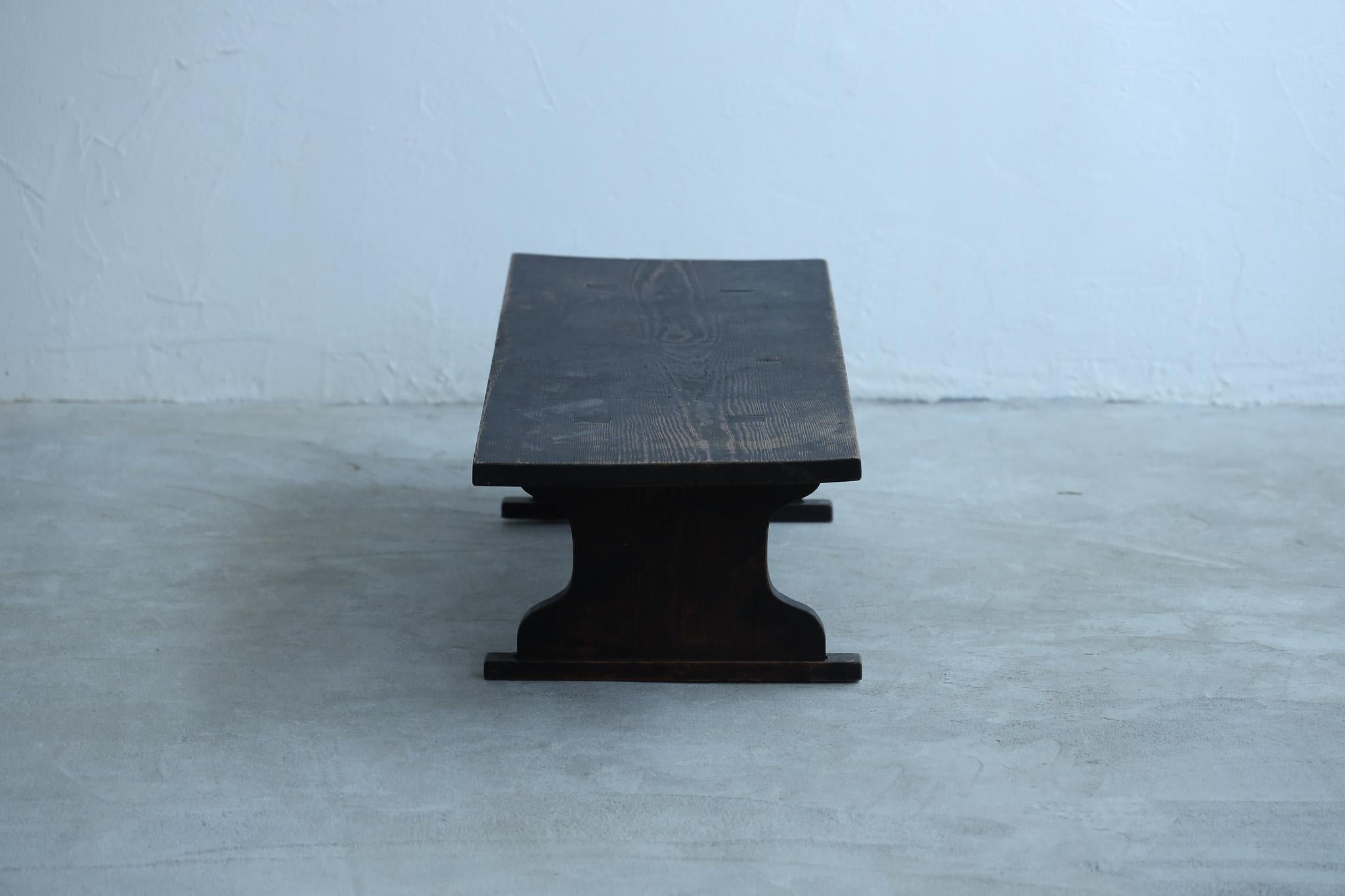 Japanischer antiker niedriger Tisch, Wabi Sabi im Angebot 6