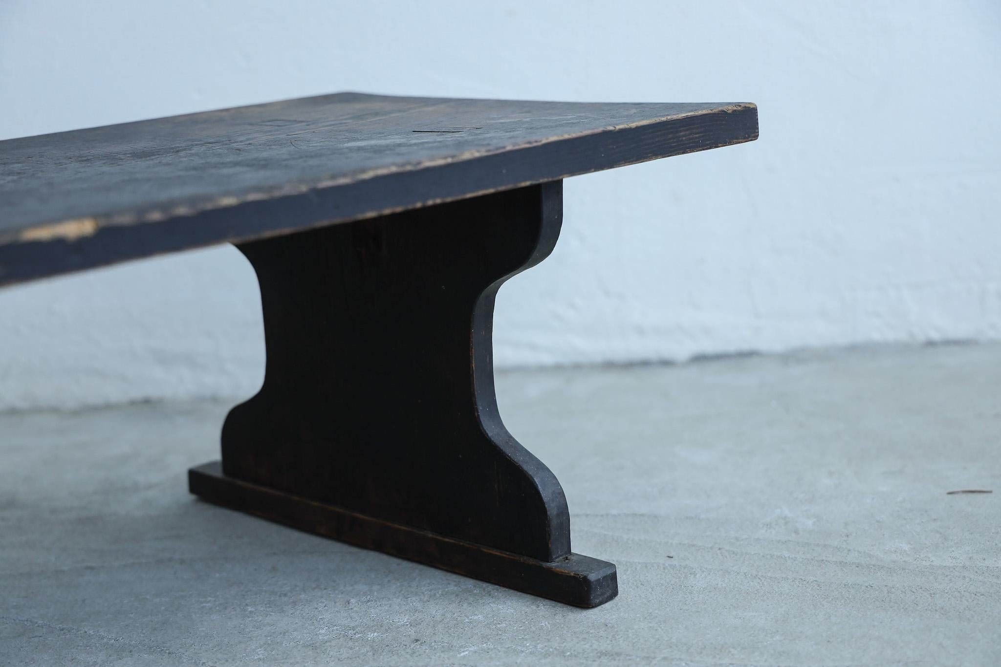 Japanischer antiker niedriger Tisch, Wabi Sabi im Angebot 7