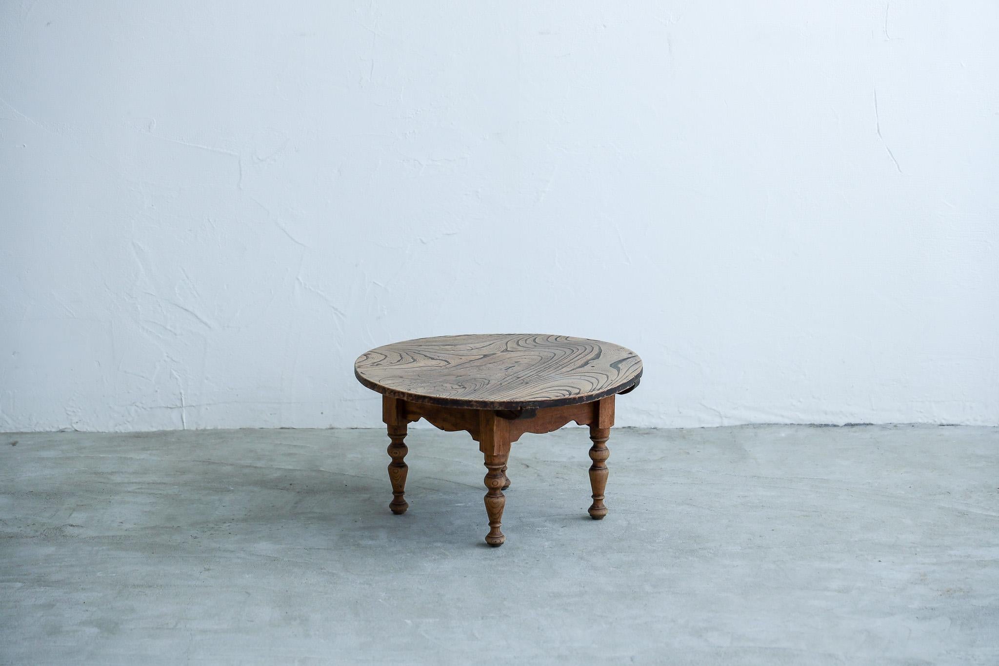 Taisho Japanese Antique Low Table, Wabi Sabi