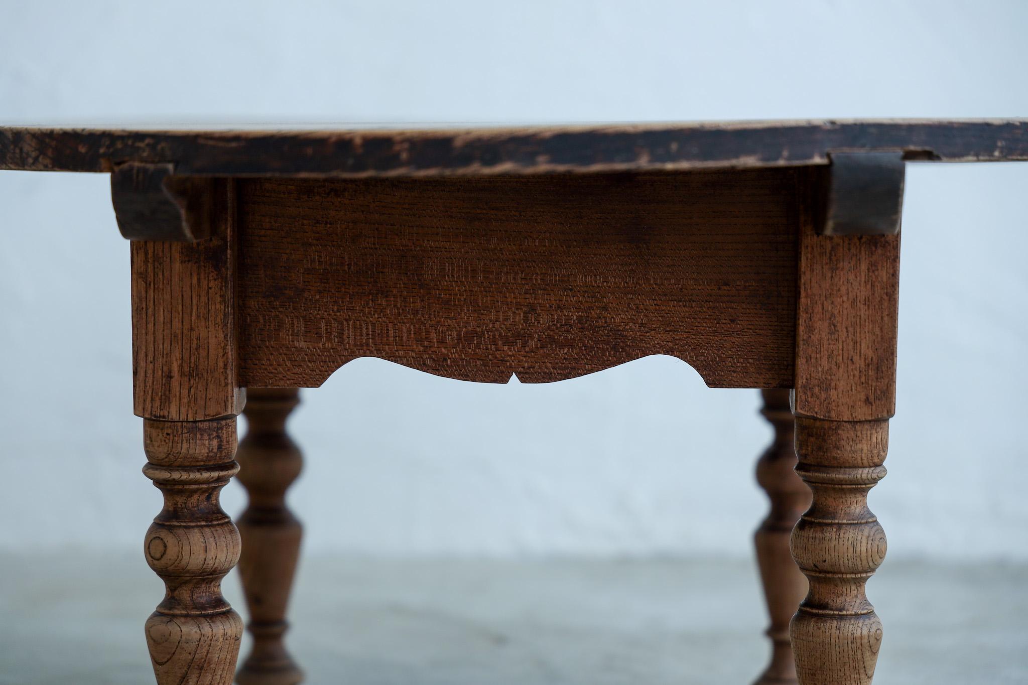 Wood Japanese Antique Low Table, Wabi Sabi